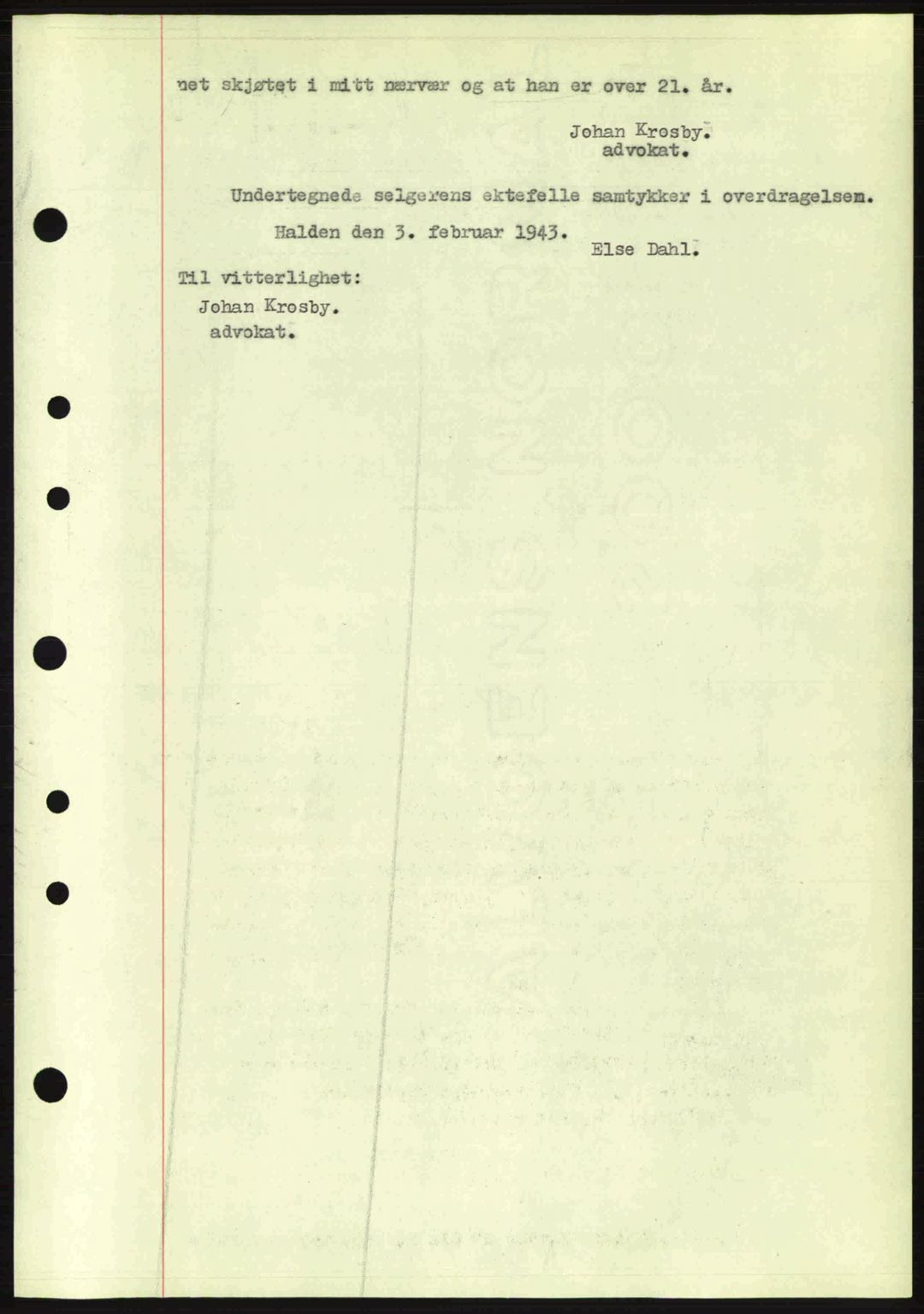 Idd og Marker sorenskriveri, AV/SAO-A-10283/G/Gb/Gbb/L0005: Mortgage book no. A5, 1941-1943, Diary no: : 127/1943