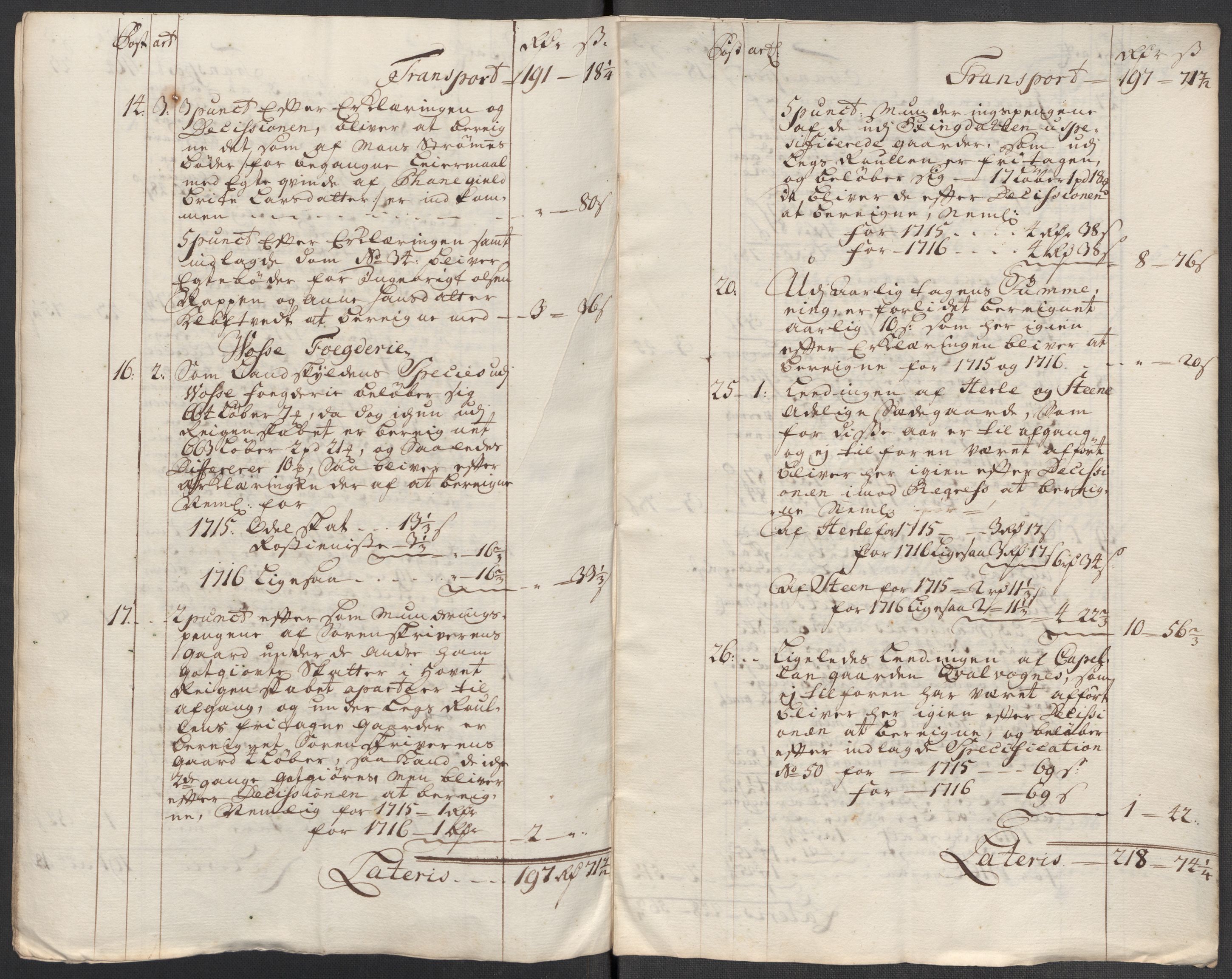 Rentekammeret inntil 1814, Reviderte regnskaper, Fogderegnskap, AV/RA-EA-4092/R51/L3198: Fogderegnskap Nordhordland og Voss, 1715, p. 338