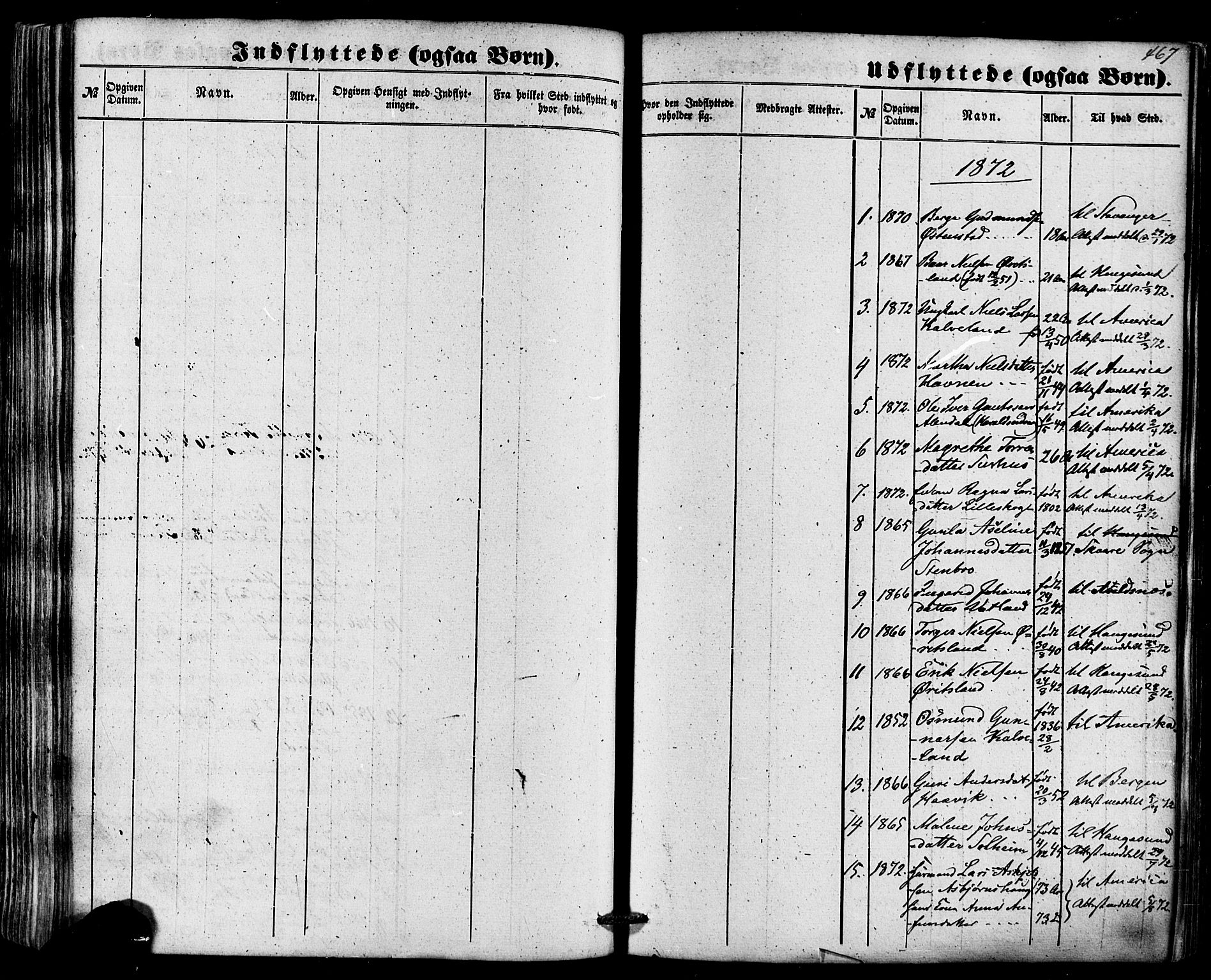 Skjold sokneprestkontor, AV/SAST-A-101847/H/Ha/Haa/L0008: Parish register (official) no. A 8, 1856-1882, p. 467