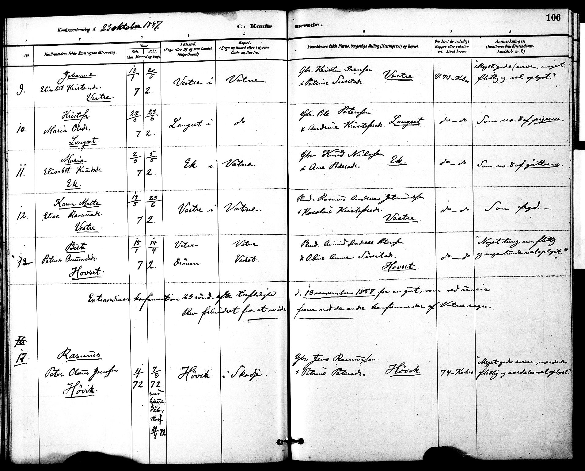 Ministerialprotokoller, klokkerbøker og fødselsregistre - Møre og Romsdal, AV/SAT-A-1454/525/L0374: Parish register (official) no. 525A04, 1880-1899, p. 106