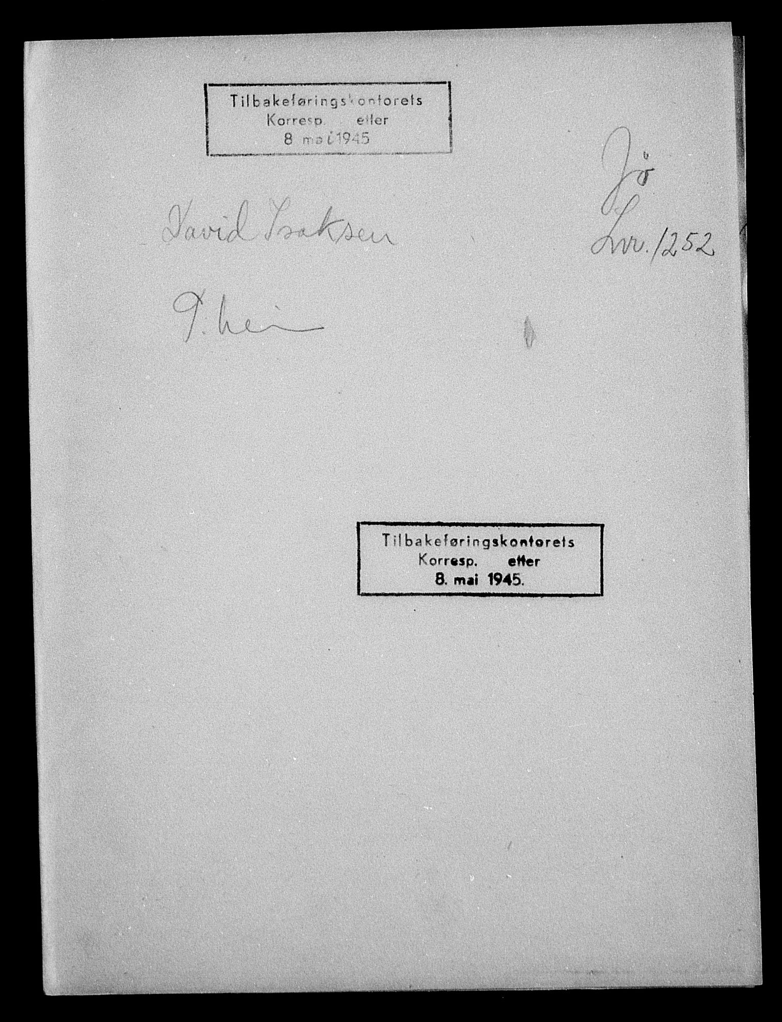 Justisdepartementet, Tilbakeføringskontoret for inndratte formuer, AV/RA-S-1564/H/Hc/Hca/L0896: --, 1945-1947, p. 484