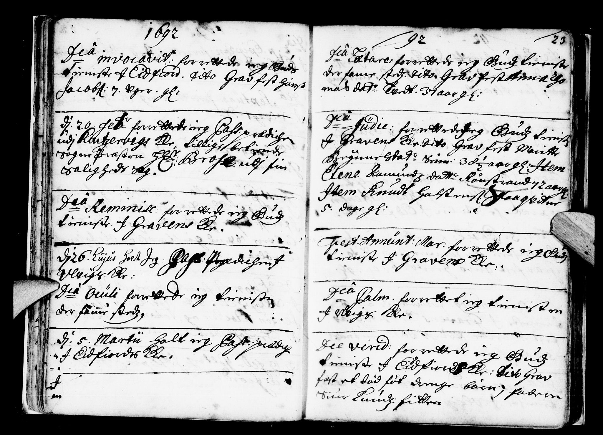 Ulvik sokneprestembete, SAB/A-78801/H/Haa: Parish register (official) no. A 2, 1689-1706, p. 23