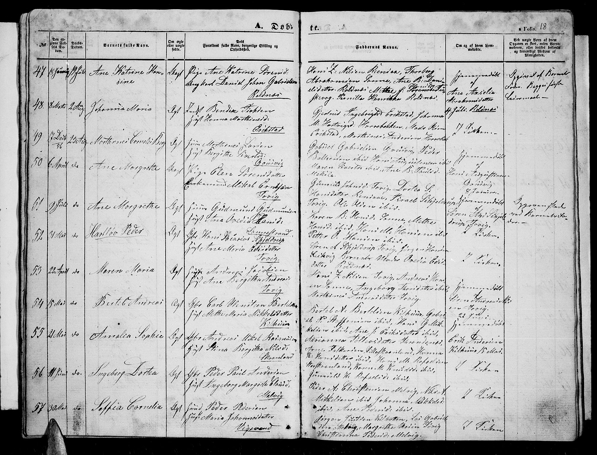 Trondenes sokneprestkontor, SATØ/S-1319/H/Hb/L0007klokker: Parish register (copy) no. 7, 1855-1862, p. 18