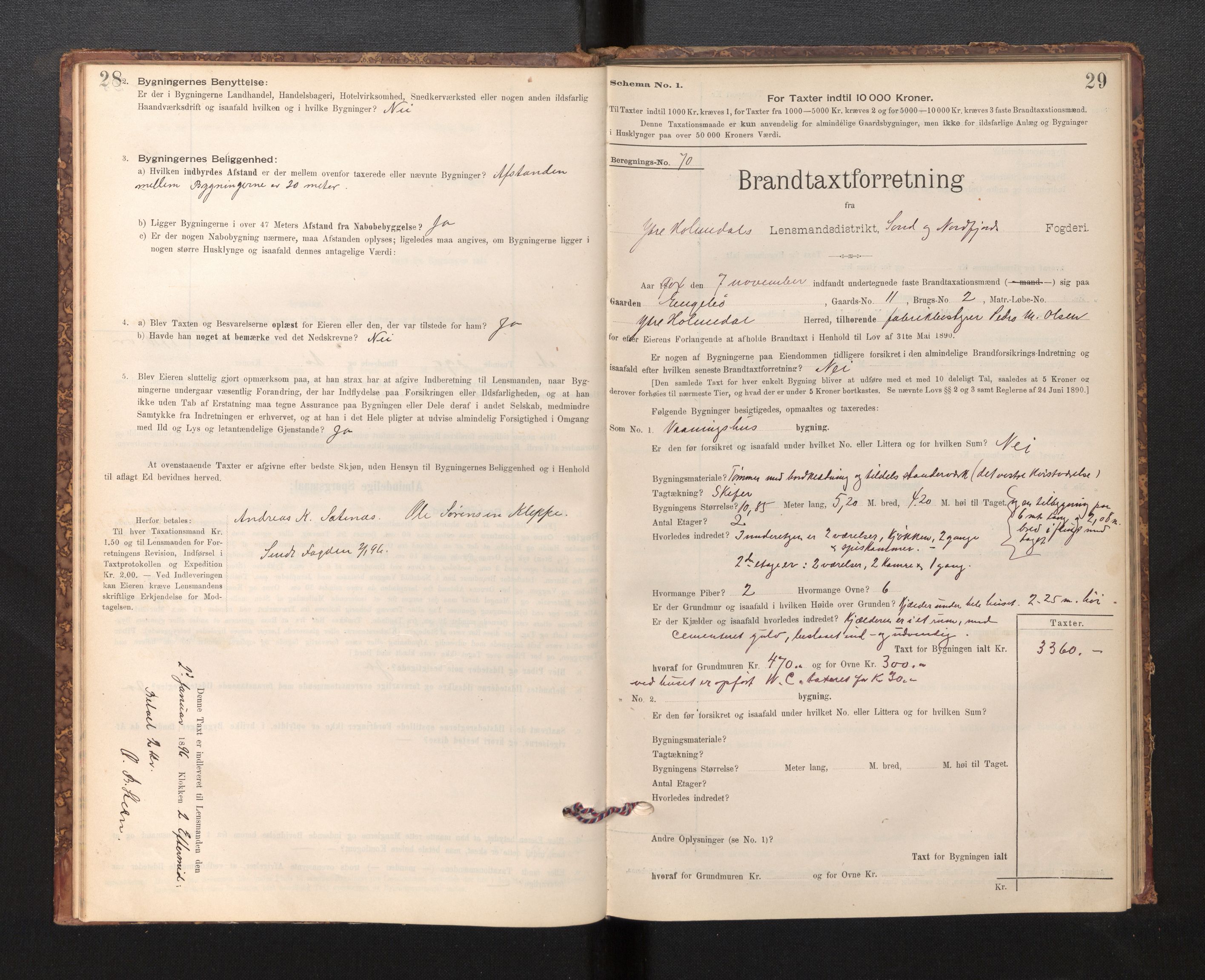 Lensmannen i Fjaler, SAB/A-27201/0012/L0006: Branntakstprotokoll, skjematakst, 1895-1937, p. 28-29