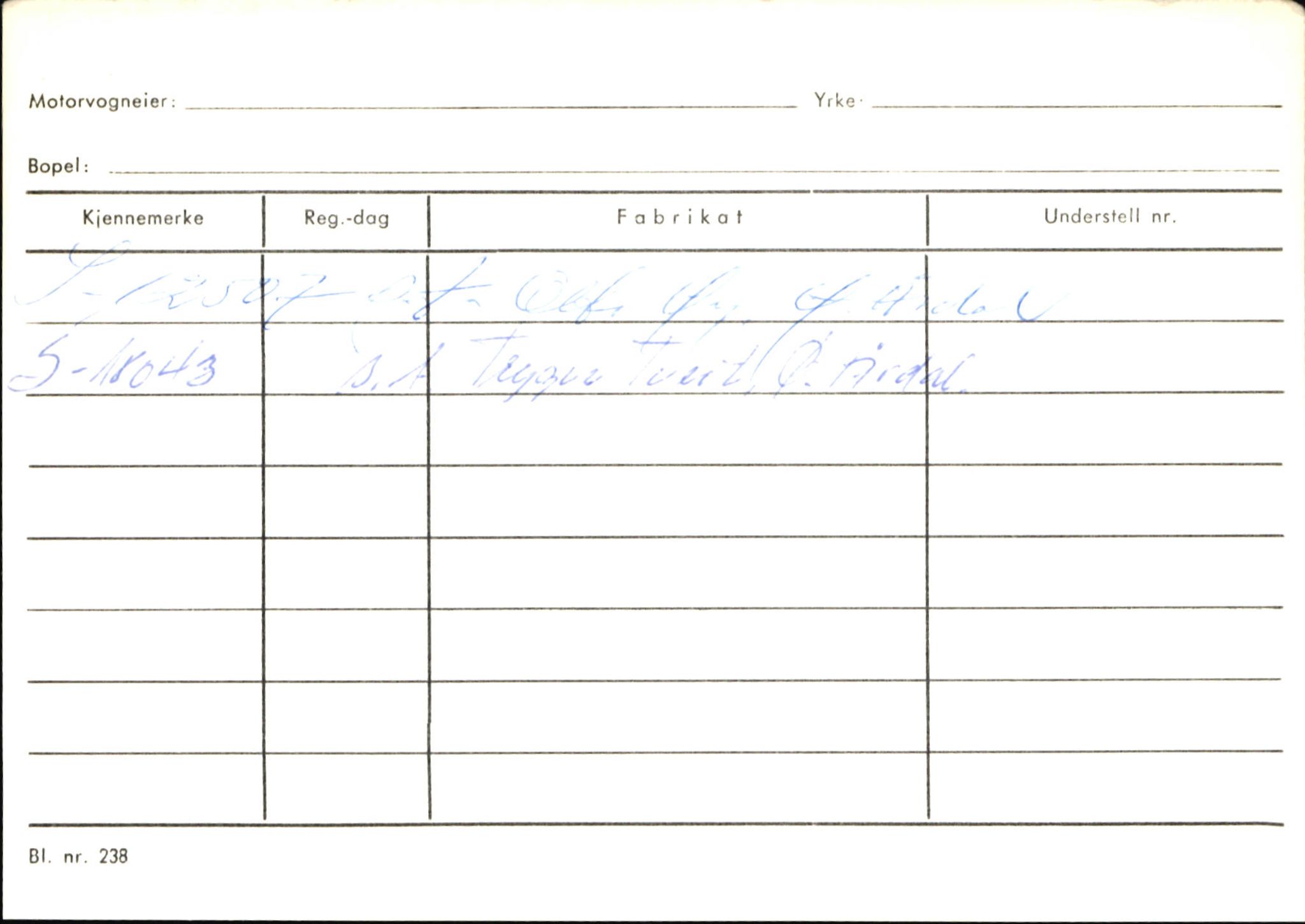 Statens vegvesen, Sogn og Fjordane vegkontor, AV/SAB-A-5301/4/F/L0145: Registerkort Vågsøy S-Å. Årdal I-P, 1945-1975, p. 1338