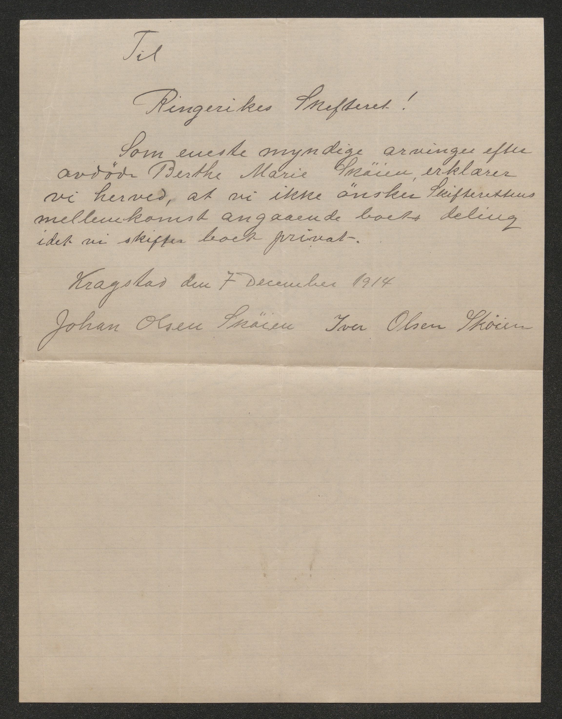 Ringerike sorenskriveri, AV/SAKO-A-105/H/Ha/Hab/L0016: Dødsfallslister Haugsbygd, 1903-1930