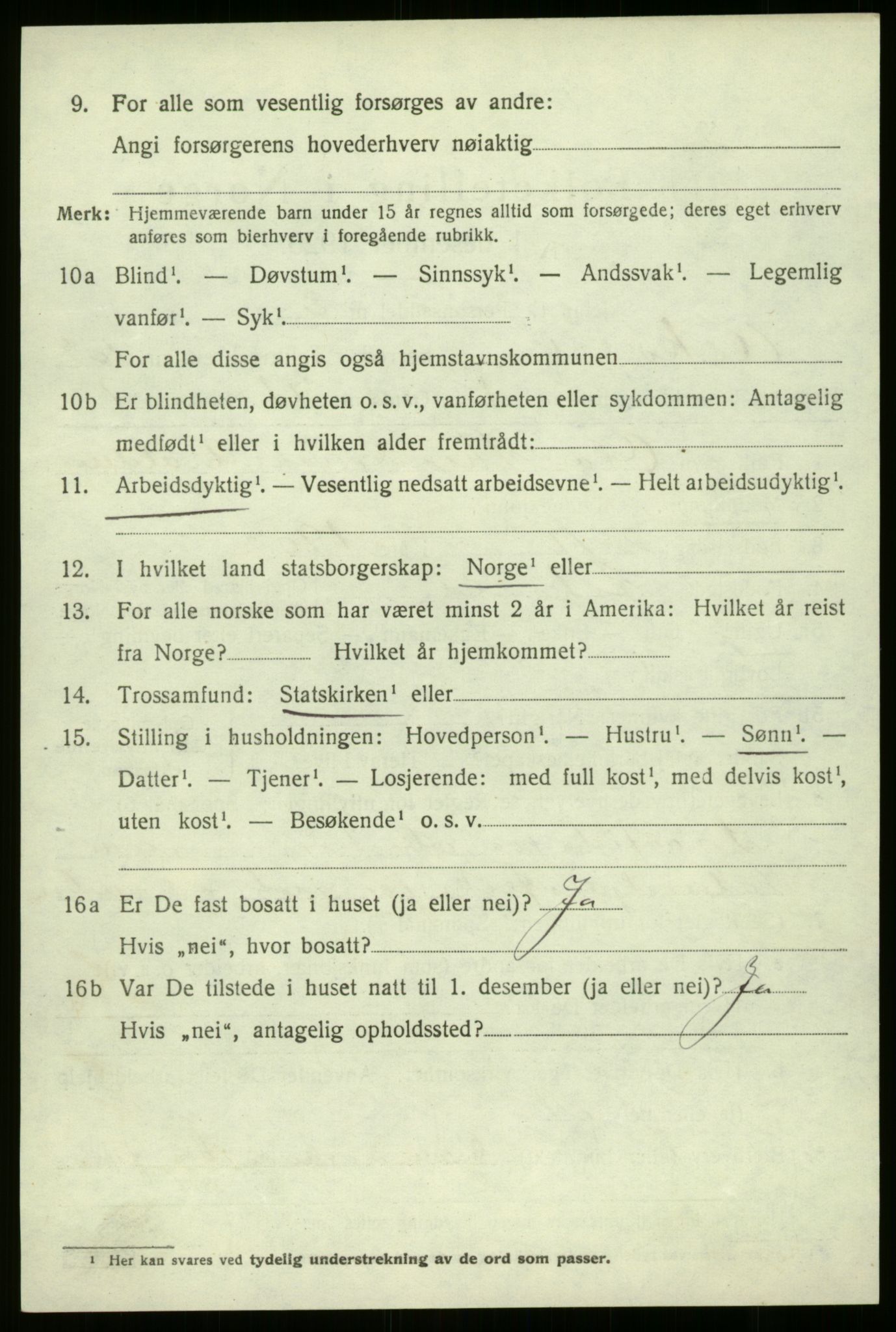 SAB, 1920 census for Askvoll, 1920, p. 4339