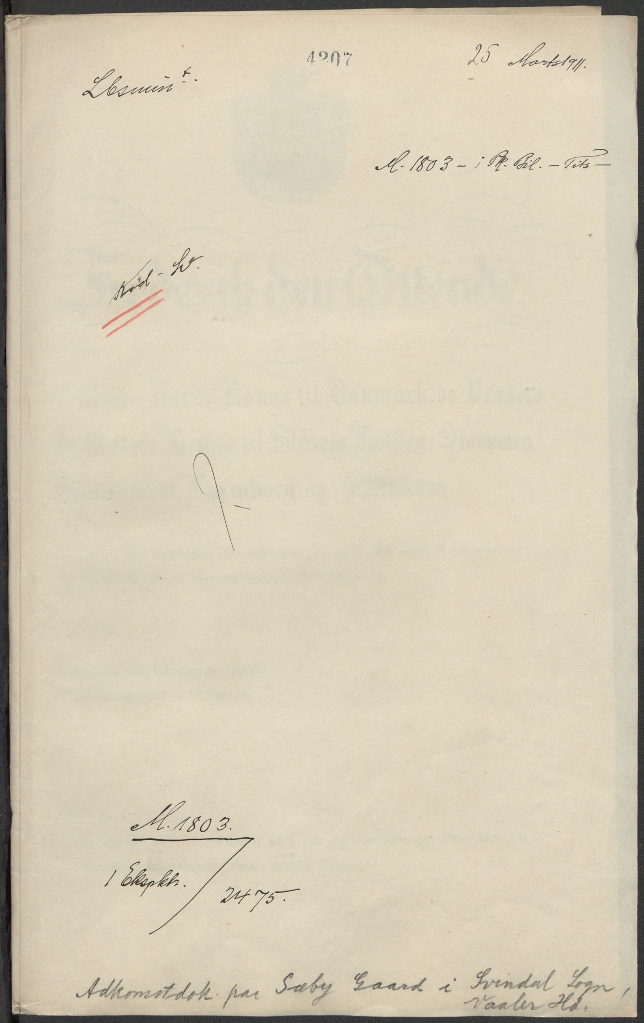 Riksarkivets diplomsamling, RA/EA-5965/F12/L0007: Pk. 8 (I), 1604-1719, p. 59