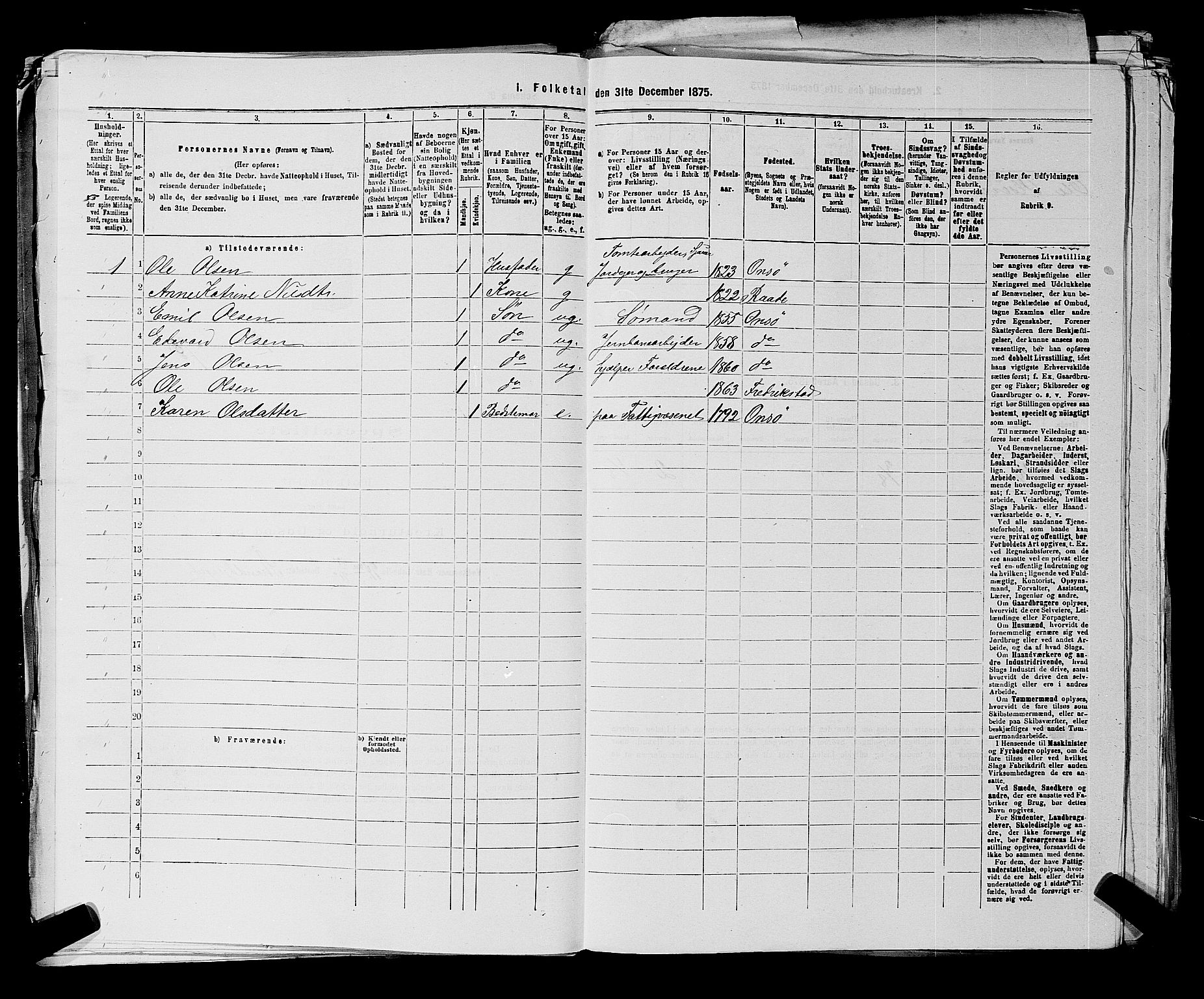 RA, 1875 census for 0134P Onsøy, 1875, p. 236