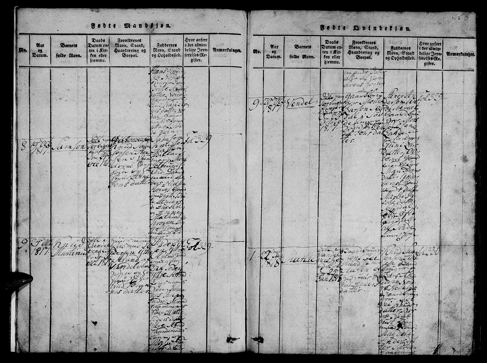 Ministerialprotokoller, klokkerbøker og fødselsregistre - Møre og Romsdal, AV/SAT-A-1454/501/L0004: Parish register (official) no. 501A04, 1816-1831, p. 8