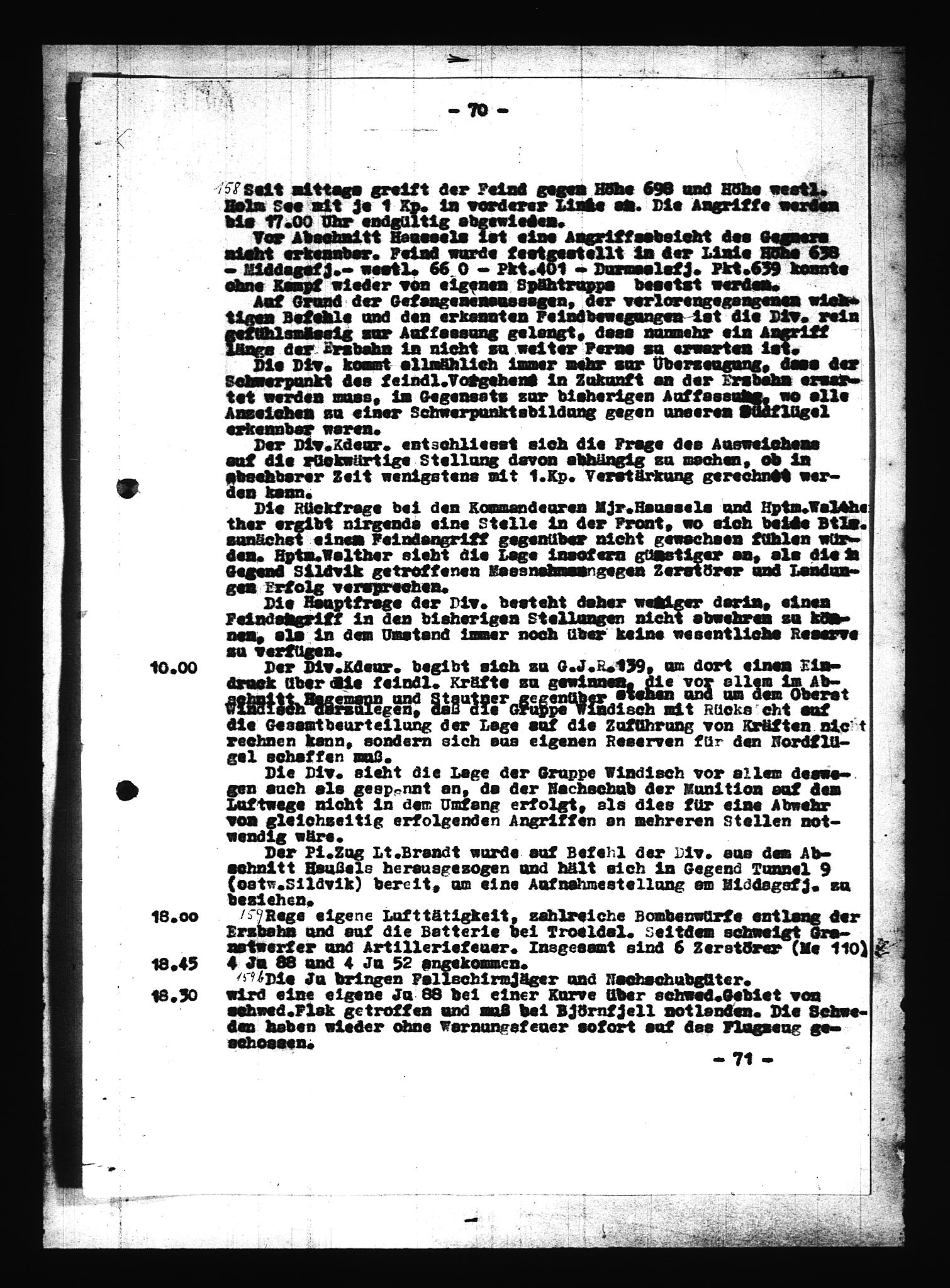 Documents Section, AV/RA-RAFA-2200/V/L0086: Amerikansk mikrofilm "Captured German Documents".
Box No. 725.  FKA jnr. 601/1954., 1940, p. 365