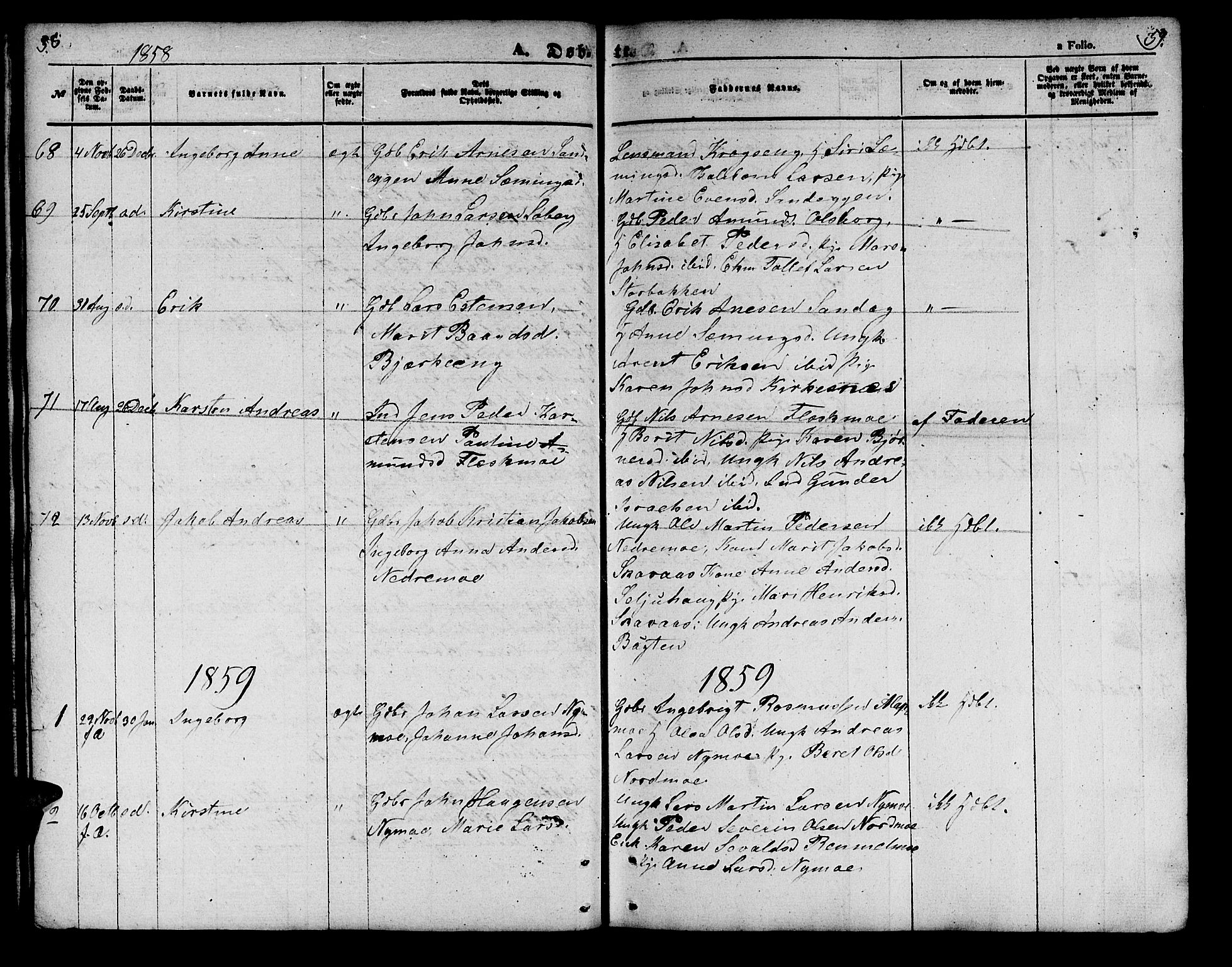 Målselv sokneprestembete, SATØ/S-1311/G/Ga/Gab/L0001klokker: Parish register (copy) no. 1, 1856-1866, p. 58-59