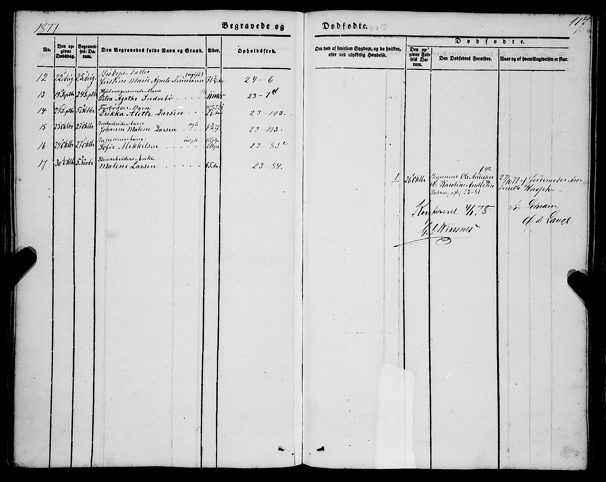 Mariakirken Sokneprestembete, AV/SAB-A-76901/H/Haa/L0006: Parish register (official) no. A 6, 1846-1877, p. 117