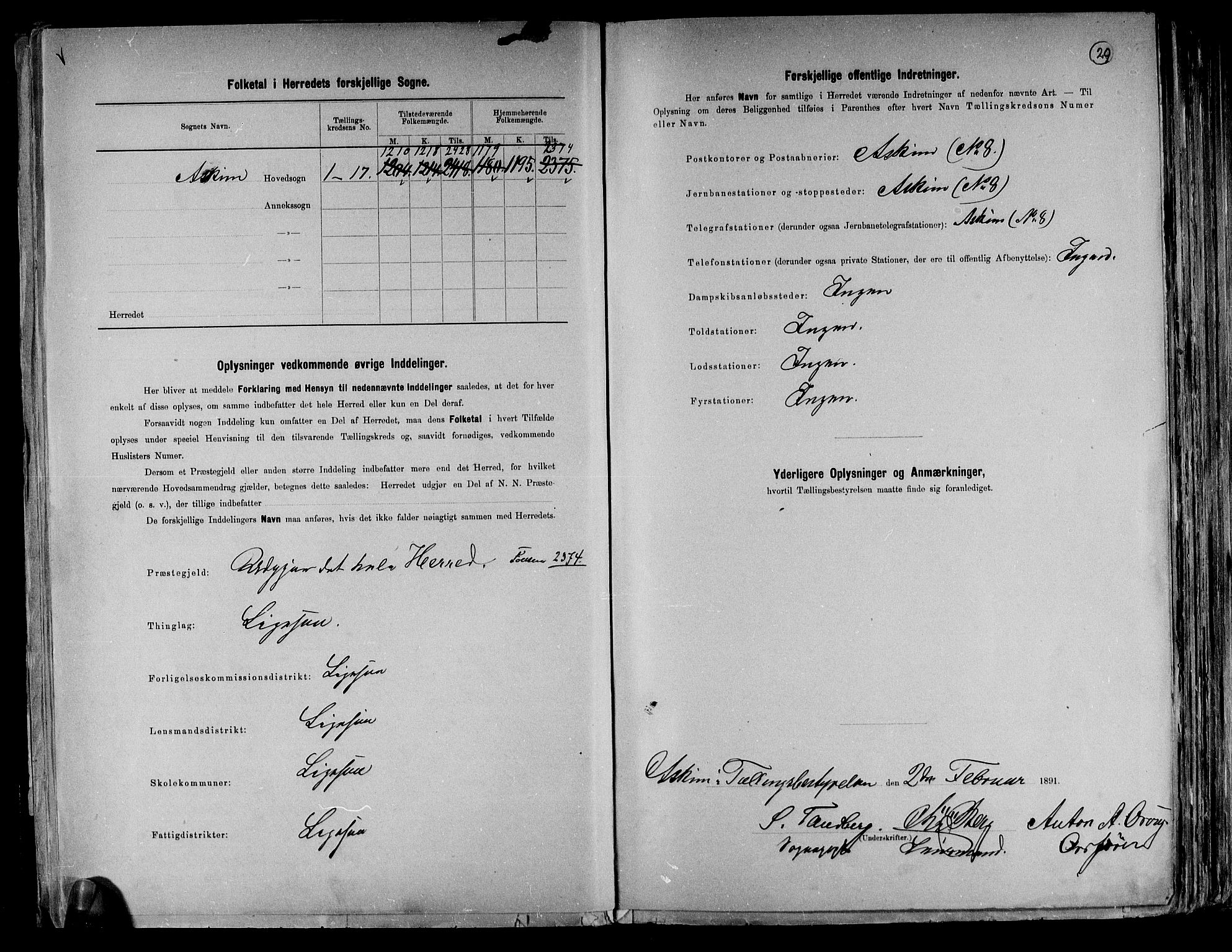 RA, 1891 census for 0124 Askim, 1891, p. 3