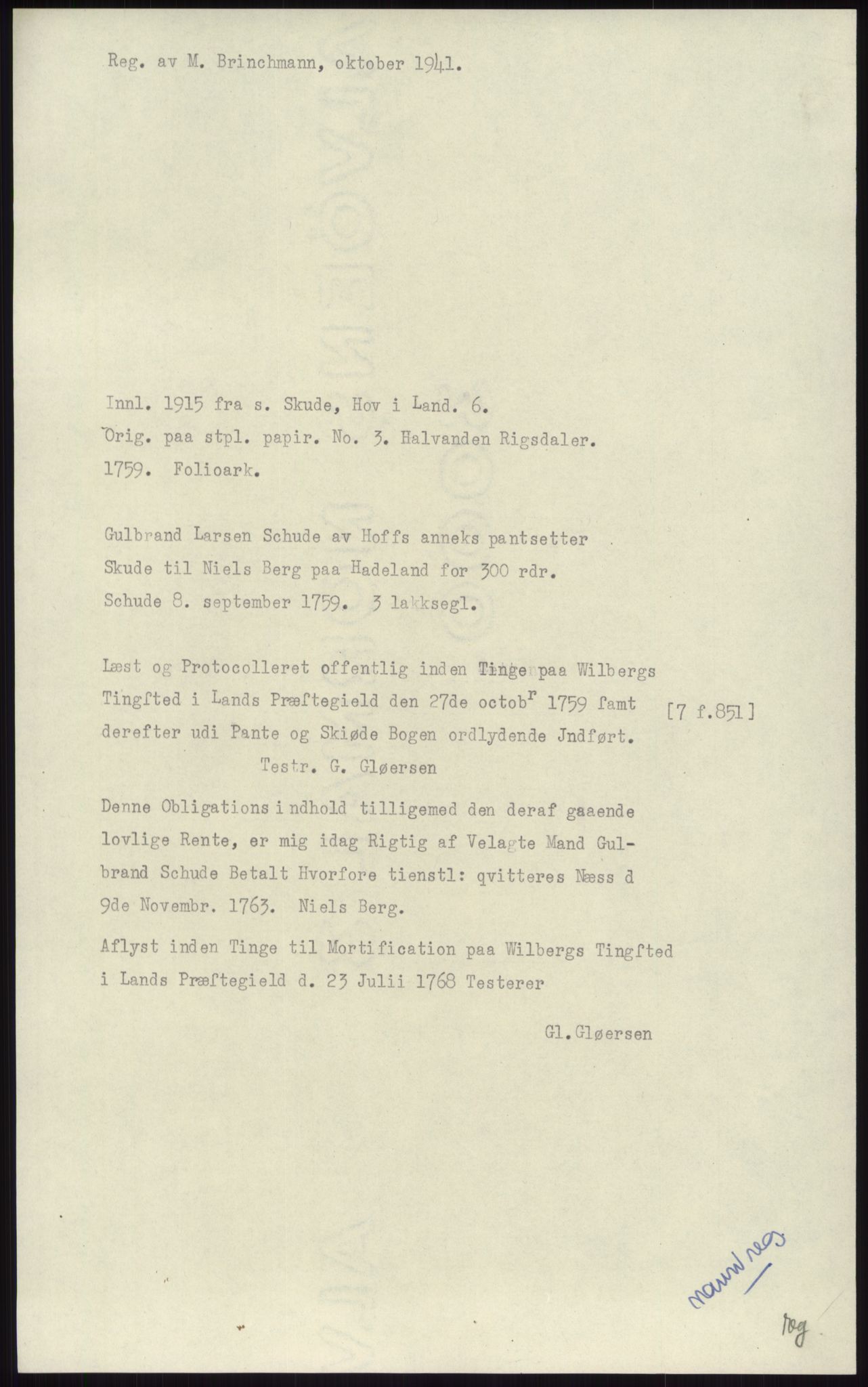 Samlinger til kildeutgivelse, Diplomavskriftsamlingen, RA/EA-4053/H/Ha, p. 3602