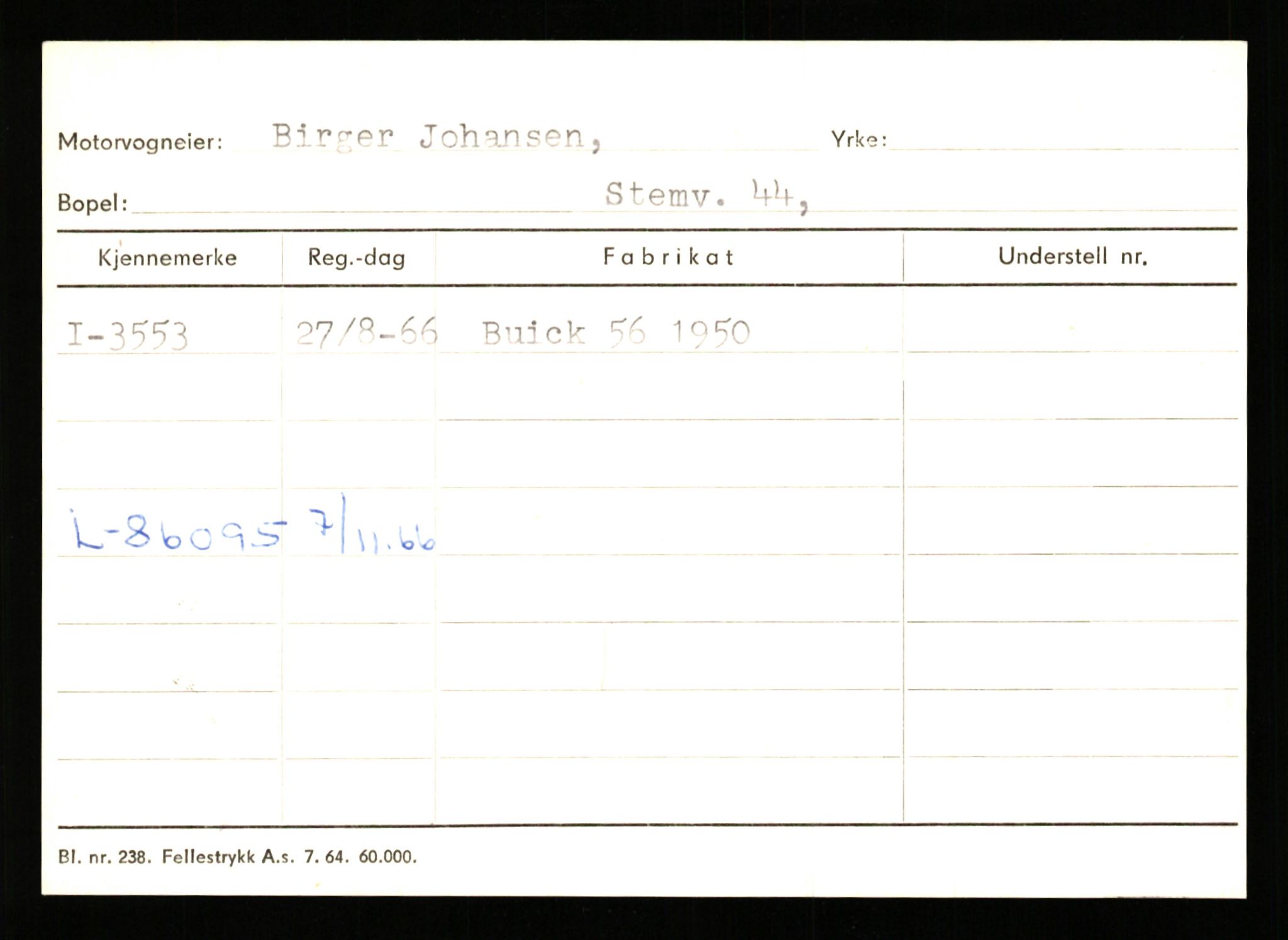 Stavanger trafikkstasjon, AV/SAST-A-101942/0/G/L0001: Registreringsnummer: 0 - 5782, 1930-1971, p. 2215