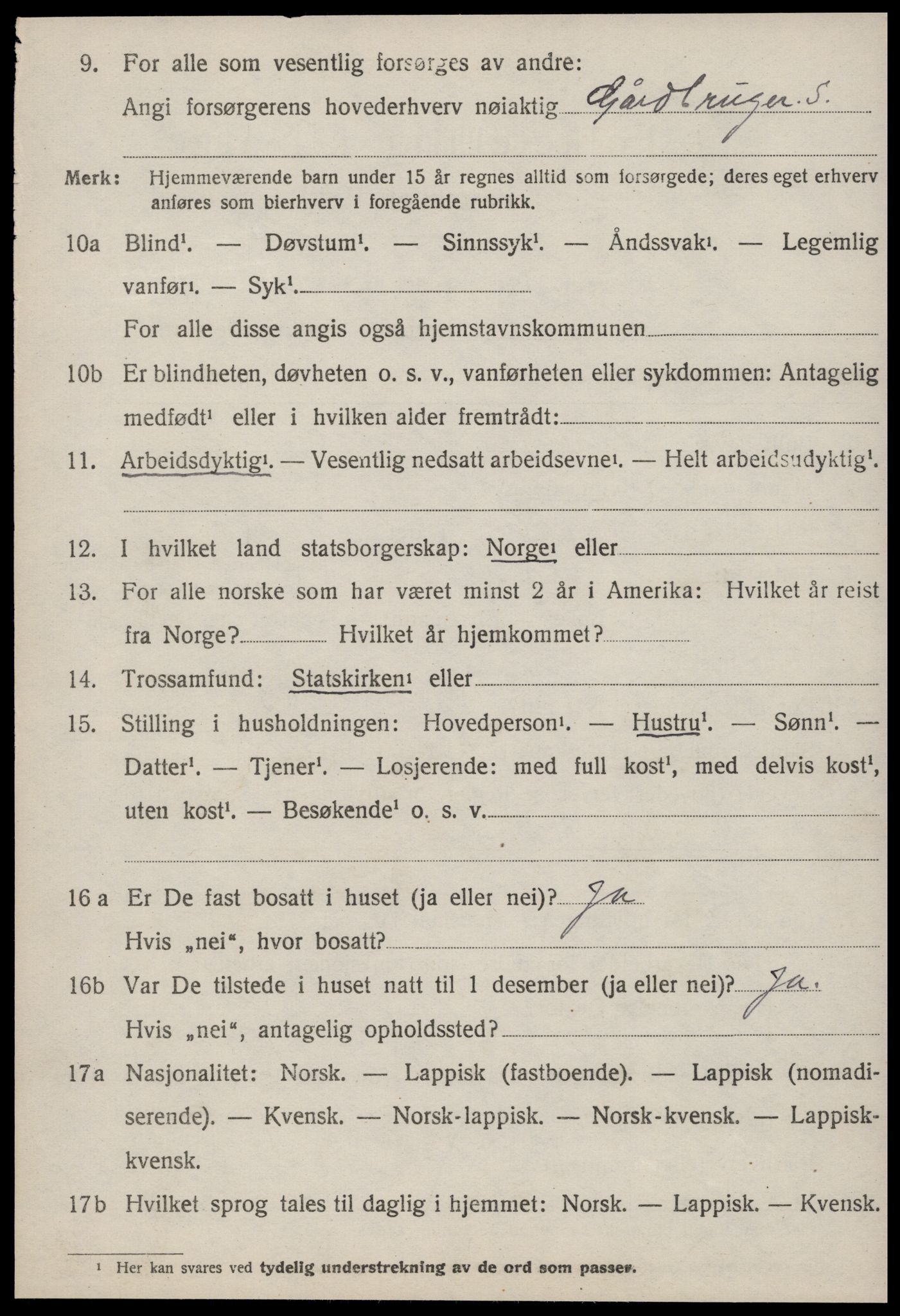 SAT, 1920 census for Rissa, 1920, p. 2494