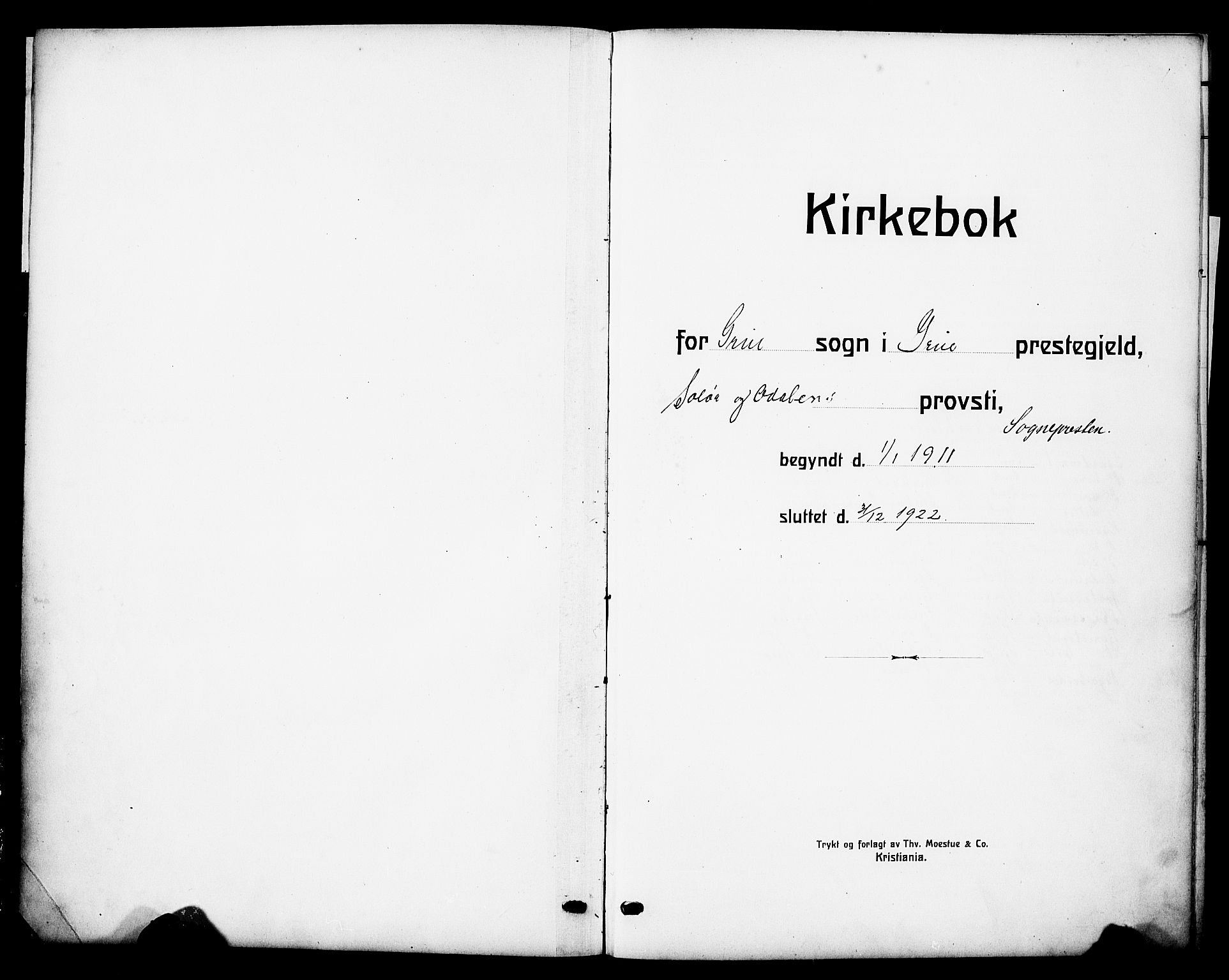 Grue prestekontor, AV/SAH-PREST-036/H/Ha/Haa/L0015: Parish register (official) no. 15, 1911-1922