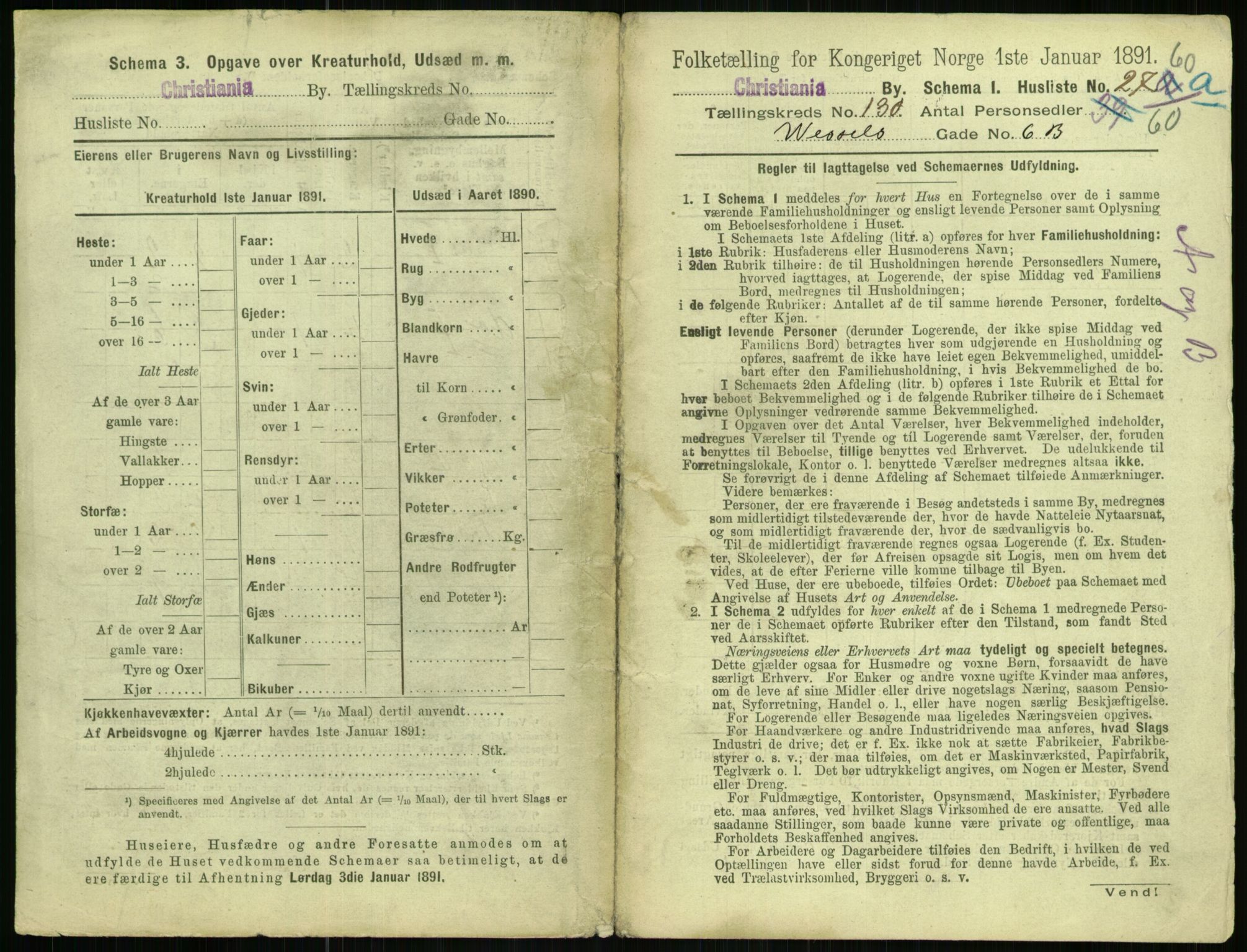 RA, 1891 census for 0301 Kristiania, 1891, p. 70060