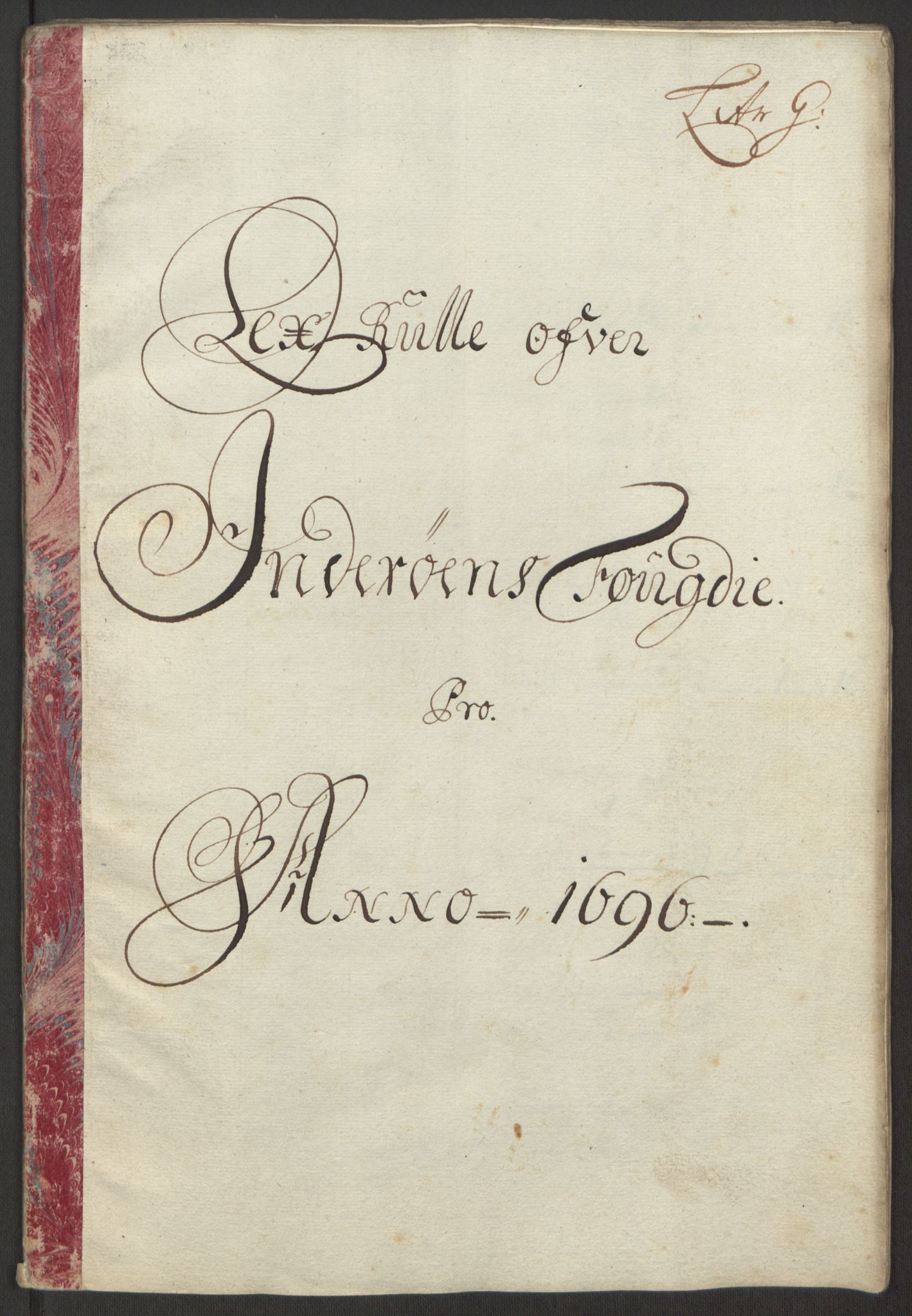 Rentekammeret inntil 1814, Reviderte regnskaper, Fogderegnskap, RA/EA-4092/R63/L4309: Fogderegnskap Inderøy, 1695-1697, p. 254