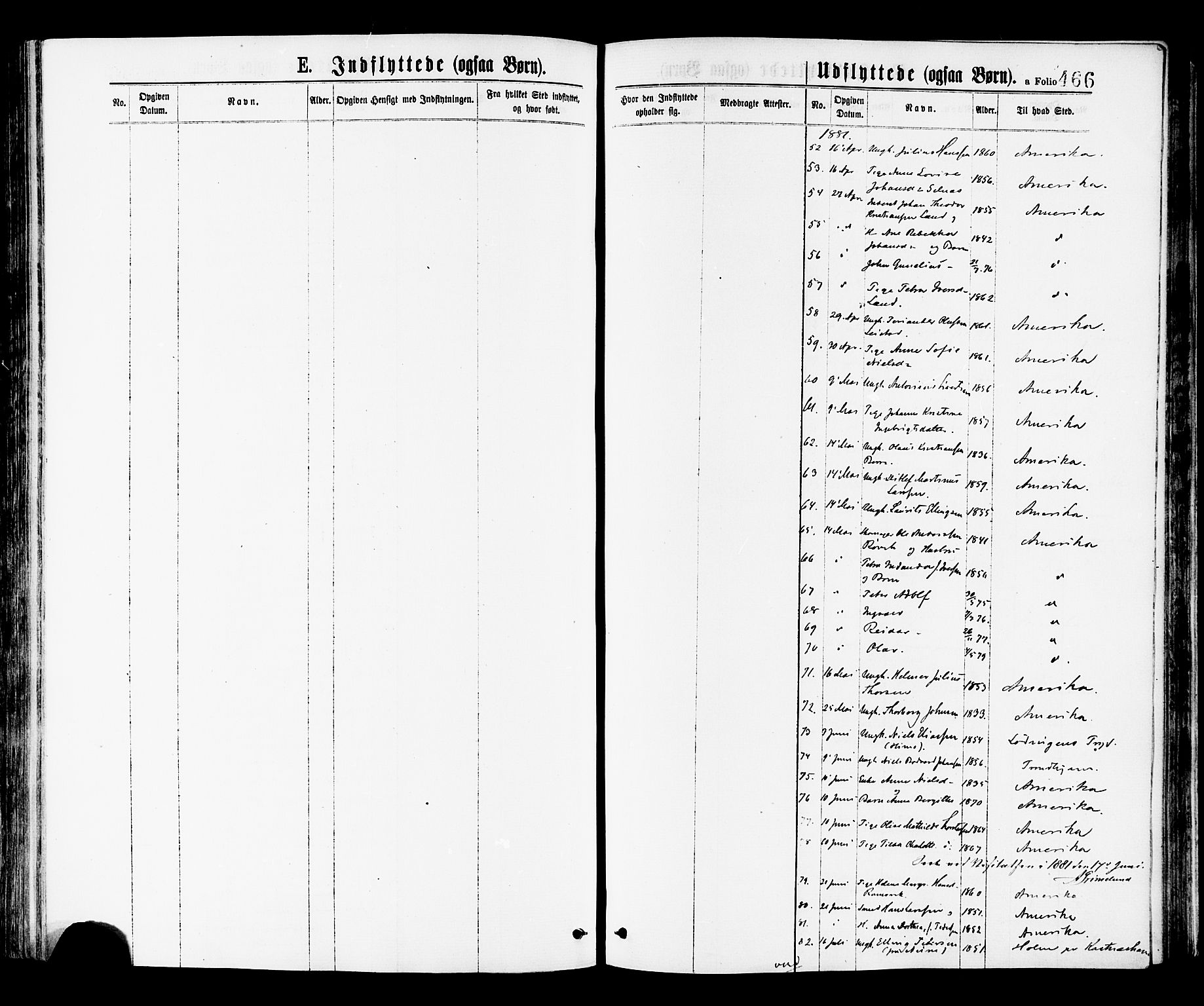 Ministerialprotokoller, klokkerbøker og fødselsregistre - Nord-Trøndelag, AV/SAT-A-1458/768/L0572: Parish register (official) no. 768A07, 1874-1886, p. 466