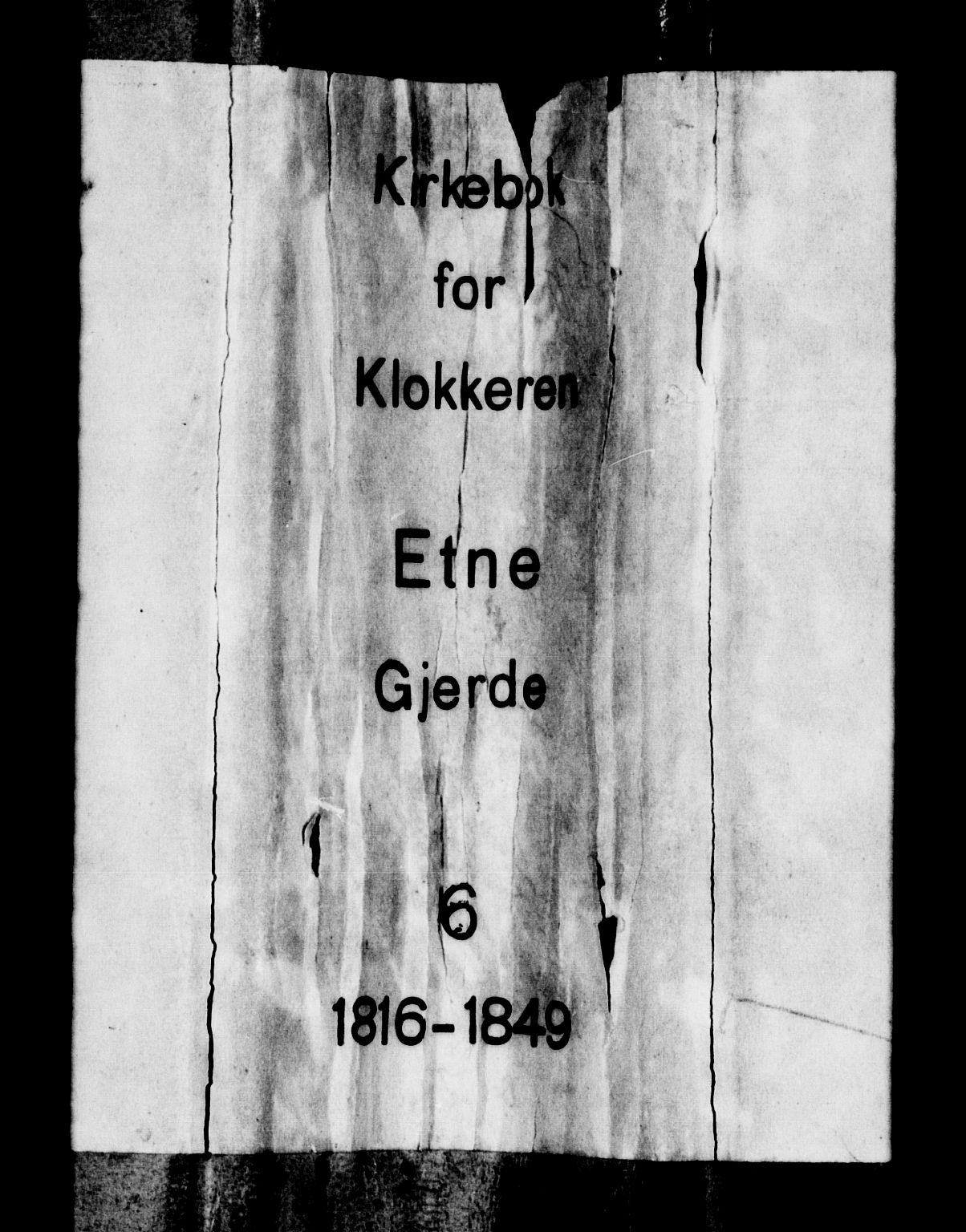 Etne sokneprestembete, SAB/A-75001/H/Hab: Parish register (copy) no. B 1, 1815-1850