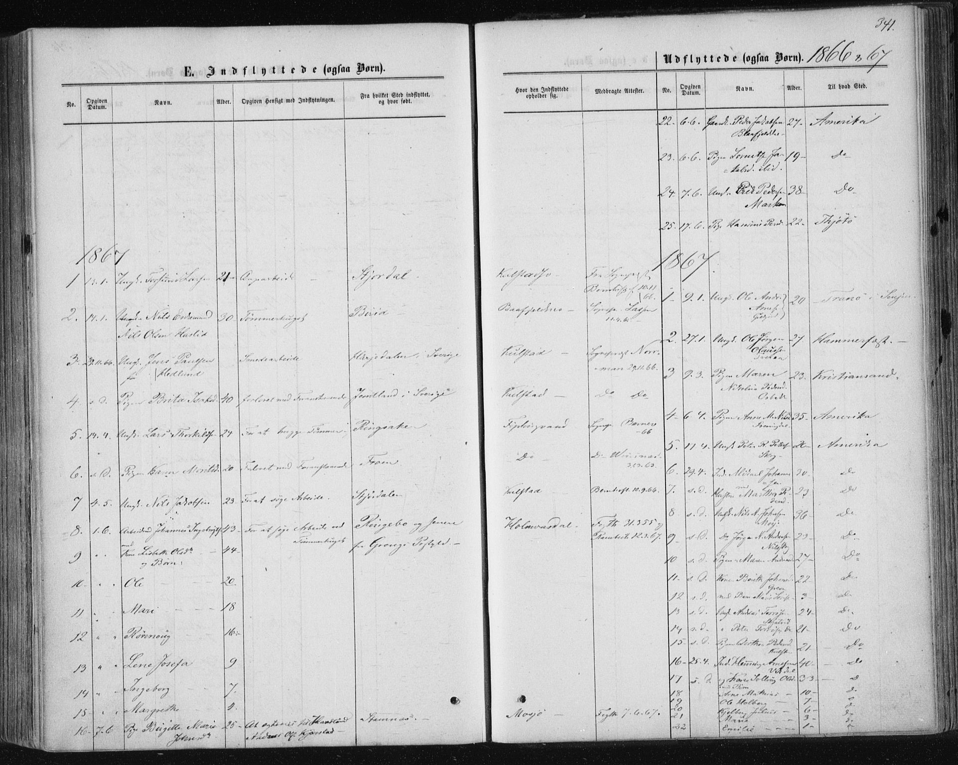 Ministerialprotokoller, klokkerbøker og fødselsregistre - Nordland, SAT/A-1459/820/L0294: Parish register (official) no. 820A15, 1866-1879, p. 341