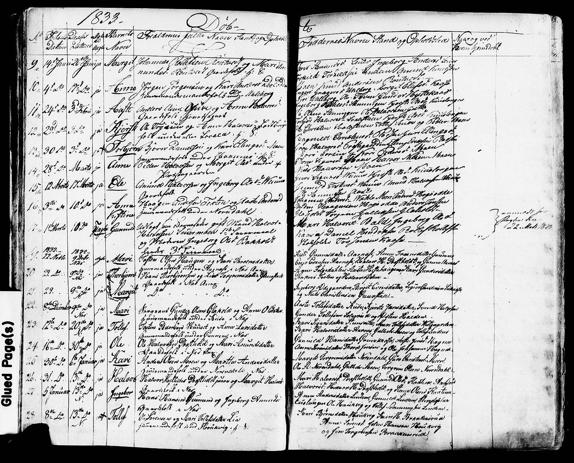 Sauherad kirkebøker, AV/SAKO-A-298/F/Fa/L0006: Parish register (official) no. I 6, 1827-1850, p. 39