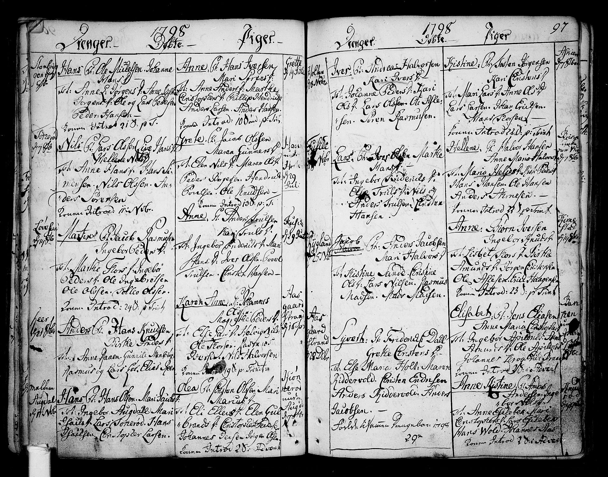 Borre kirkebøker, SAKO/A-338/F/Fa/L0002: Parish register (official) no. I 2, 1752-1806, p. 97