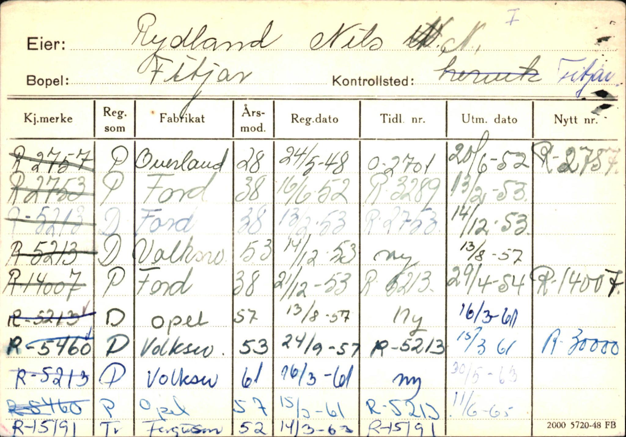 Statens vegvesen, Hordaland vegkontor, AV/SAB-A-5201/2/Ha/L0046: R-eierkort R-S, 1920-1971, p. 74