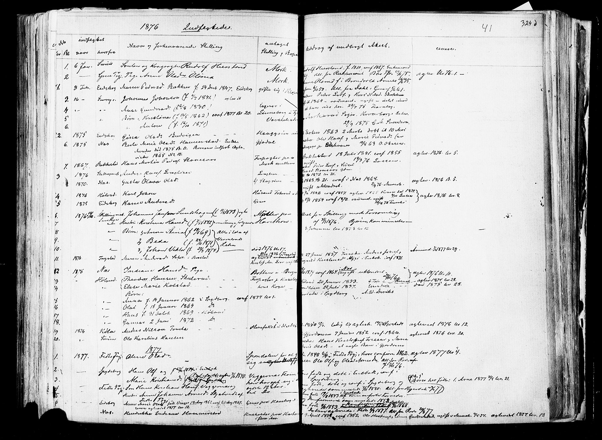 Aurskog prestekontor Kirkebøker, SAO/A-10304a/F/Fa/L0007: Parish register (official) no. I 7, 1854-1877, p. 324d