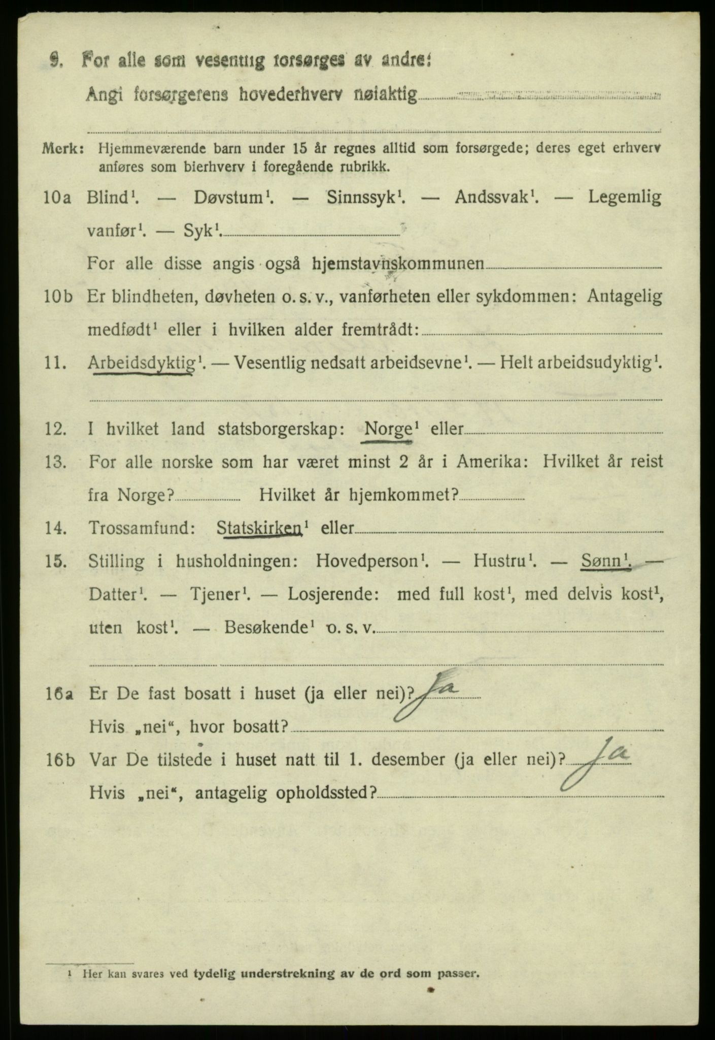 SAB, 1920 census for Lindås, 1920, p. 4764