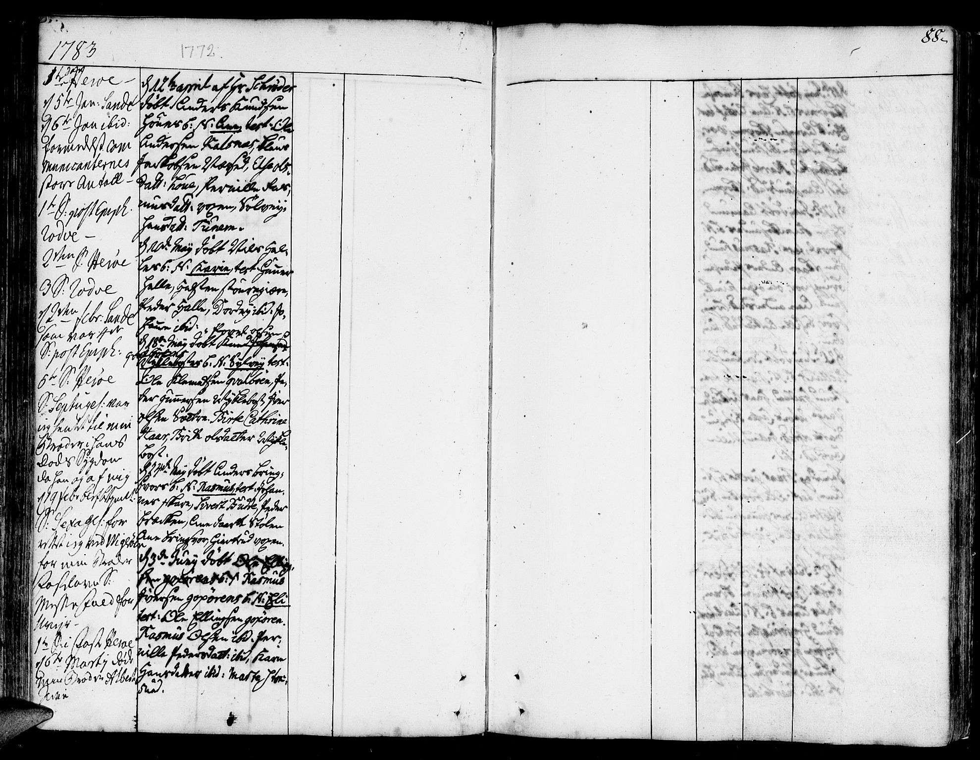 Ministerialprotokoller, klokkerbøker og fødselsregistre - Møre og Romsdal, SAT/A-1454/507/L0067: Parish register (official) no. 507A02, 1767-1788, p. 88