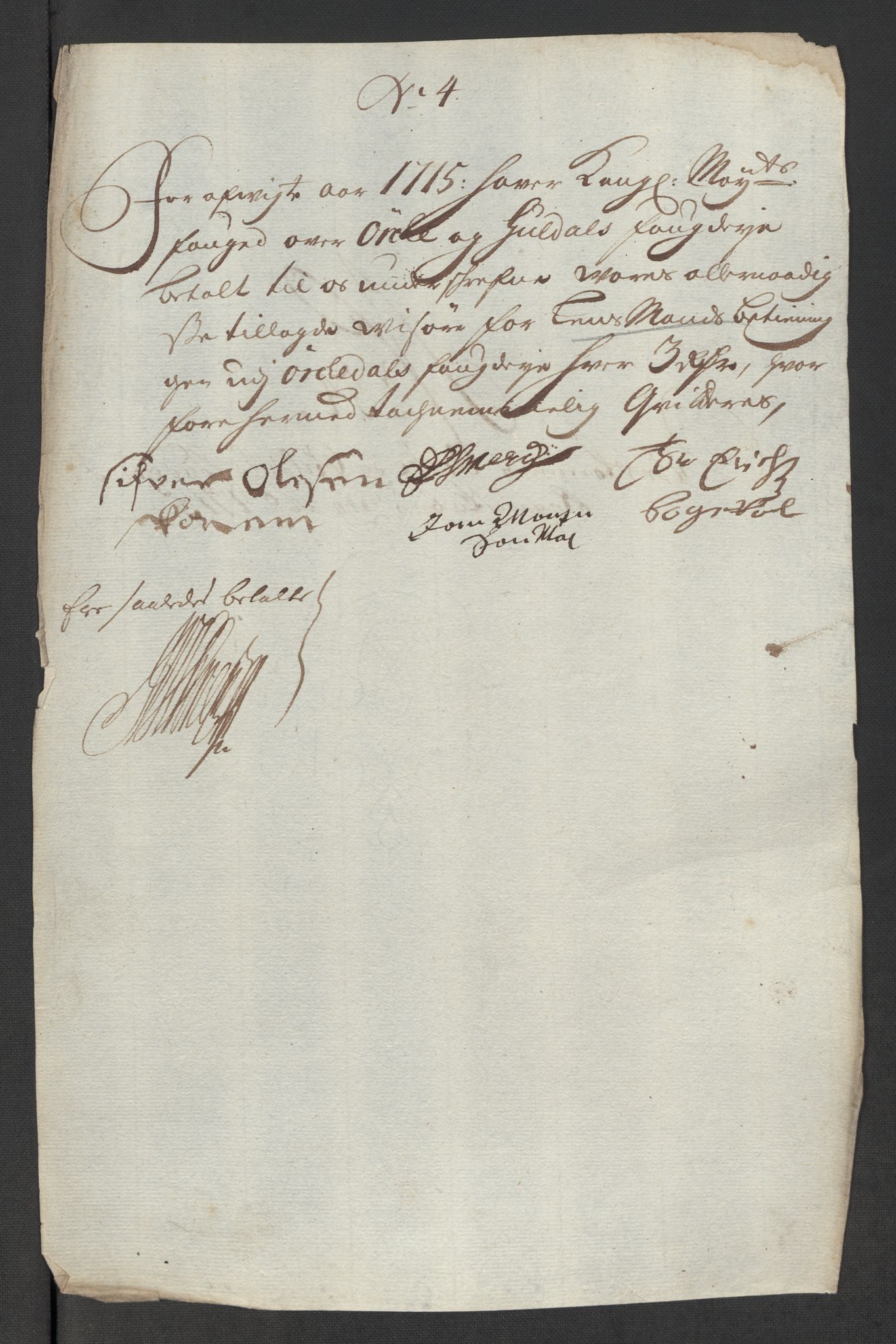 Rentekammeret inntil 1814, Reviderte regnskaper, Fogderegnskap, AV/RA-EA-4092/R60/L3966: Fogderegnskap Orkdal og Gauldal, 1715, p. 422