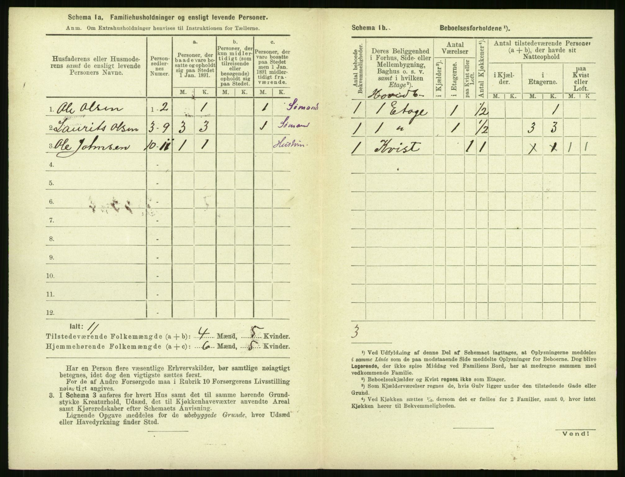 RA, 1891 census for 1106 Haugesund, 1891, p. 144