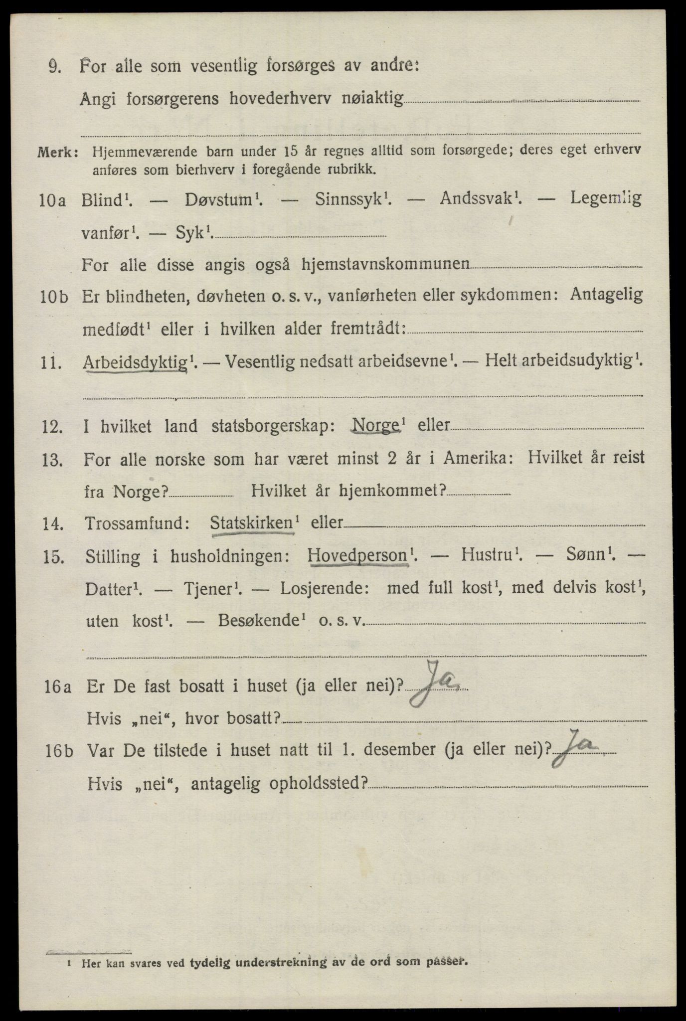 SAO, 1920 census for Nes, 1920, p. 7621