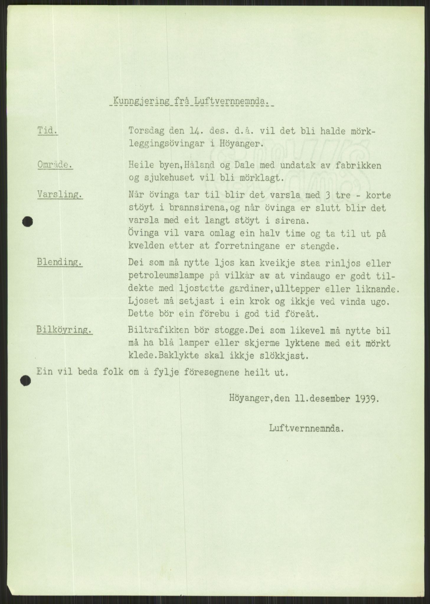 Forsvaret, Forsvarets krigshistoriske avdeling, AV/RA-RAFA-2017/Y/Ya/L0015: II-C-11-31 - Fylkesmenn.  Rapporter om krigsbegivenhetene 1940., 1940, p. 549