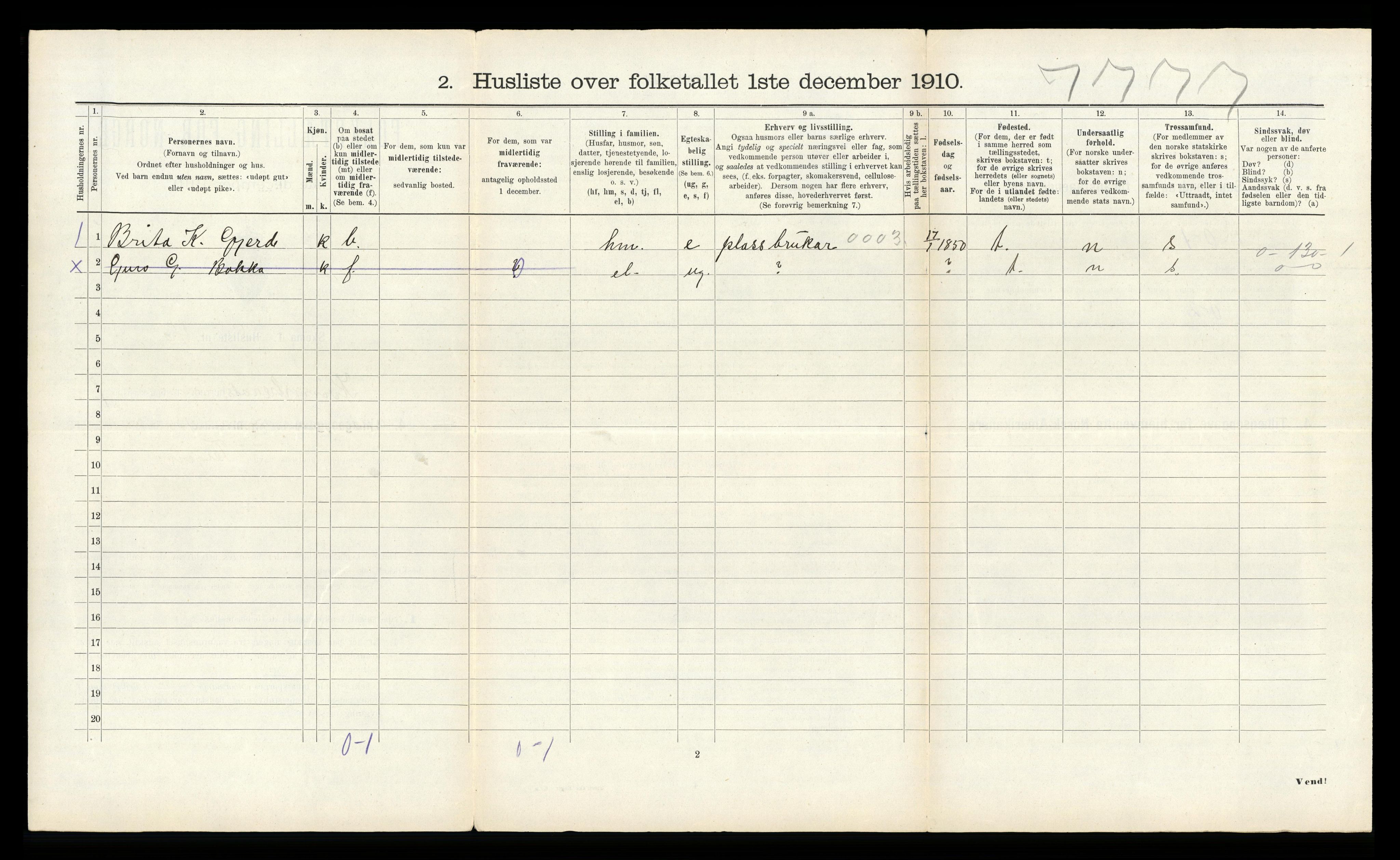 RA, 1910 census for Kvinnherad, 1910, p. 578