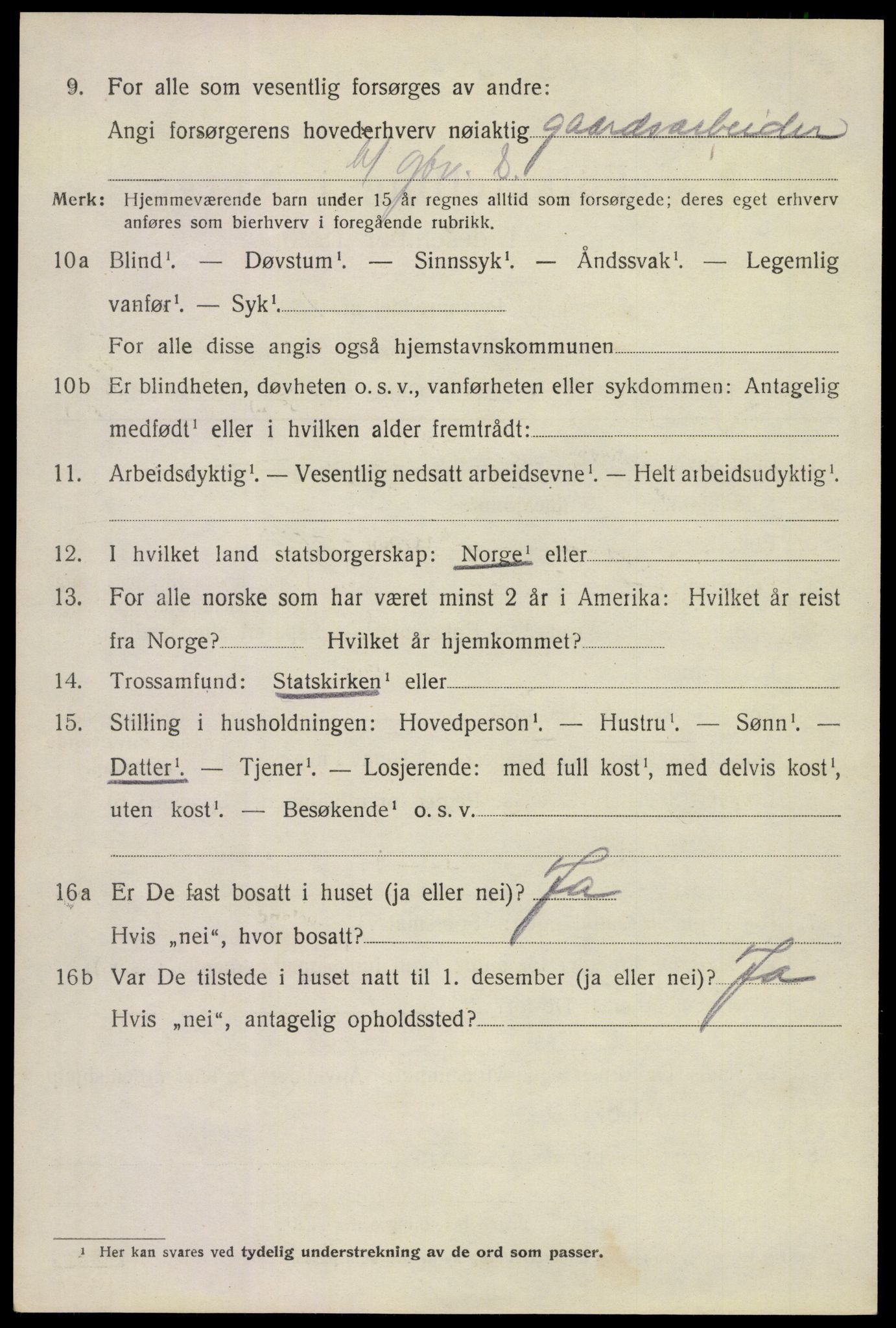 SAKO, 1920 census for Sande, 1920, p. 2229