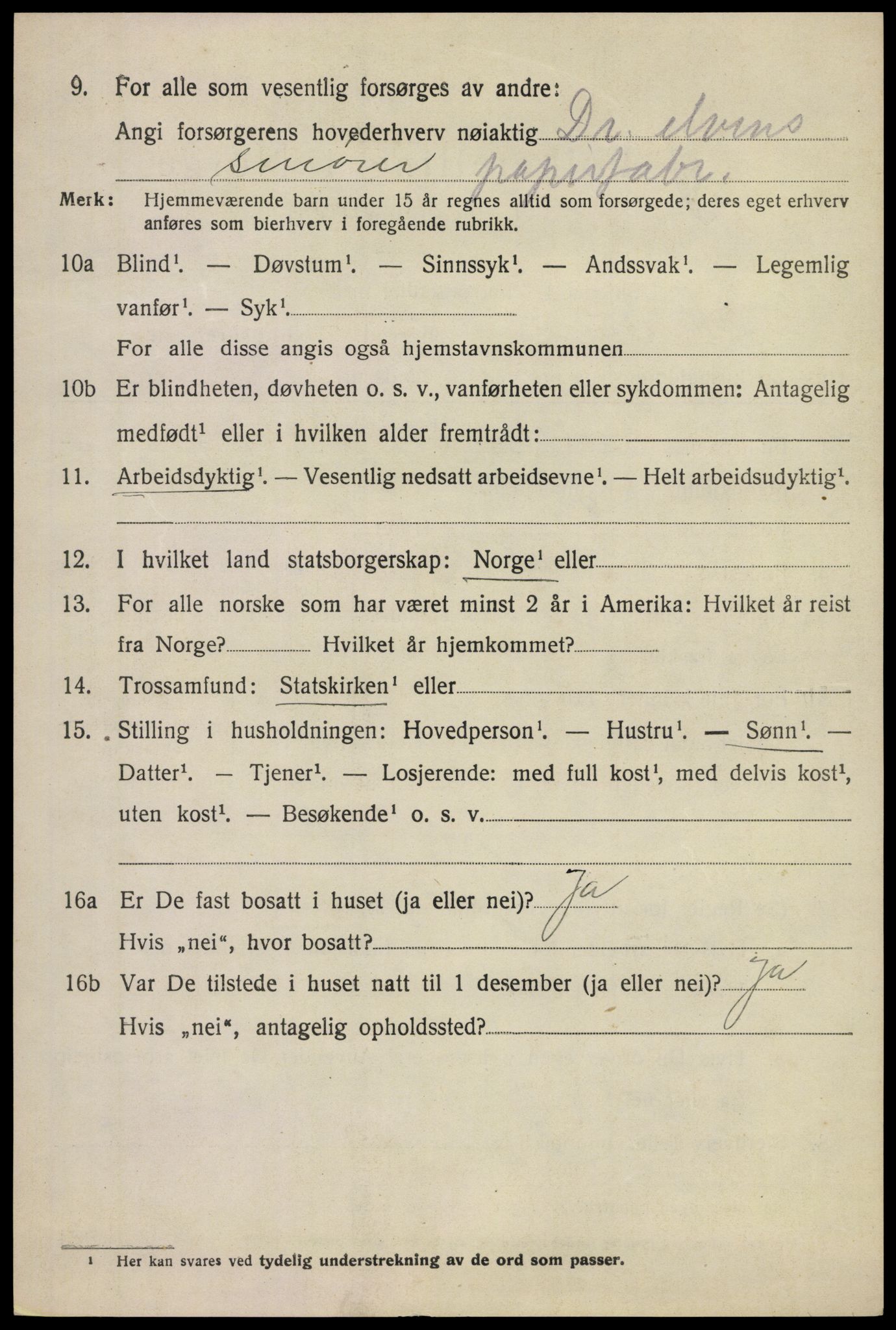 SAKO, 1920 census for Modum, 1920, p. 8998