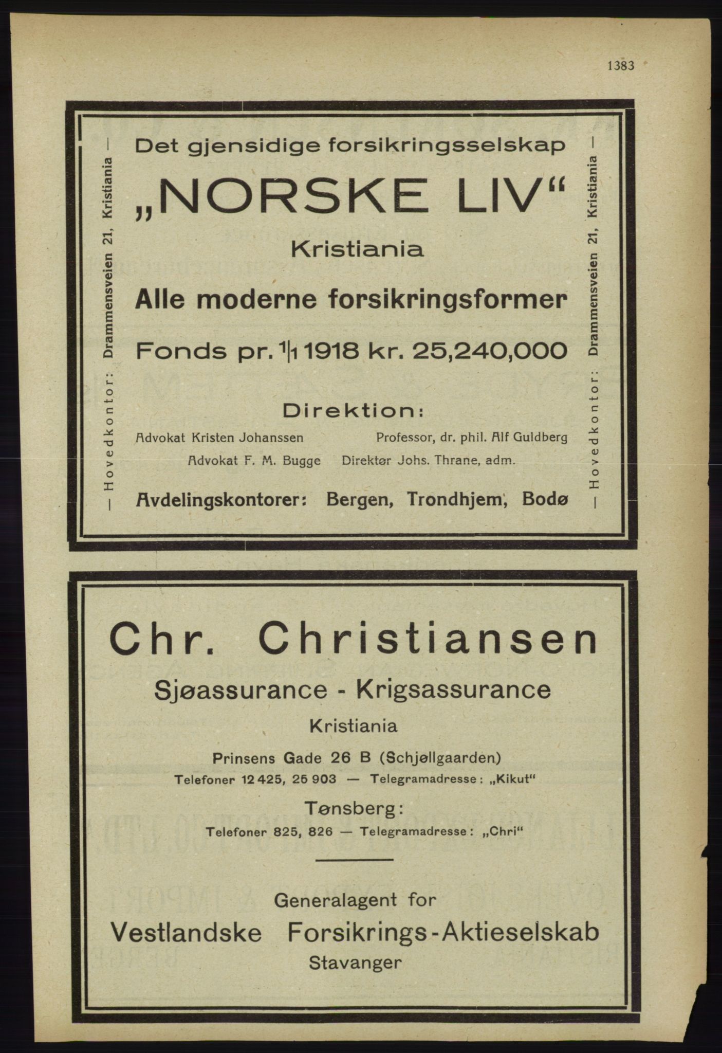 Kristiania/Oslo adressebok, PUBL/-, 1918, p. 1536