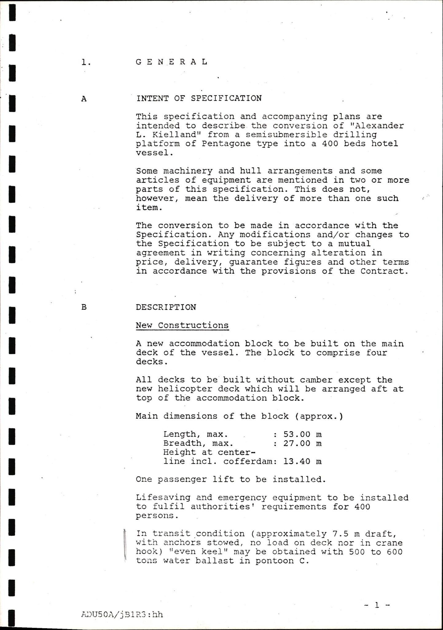 Pa 1503 - Stavanger Drilling AS, AV/SAST-A-101906/2/E/Eb/Eba/L0007: Sak og korrespondanse, 1975-1980