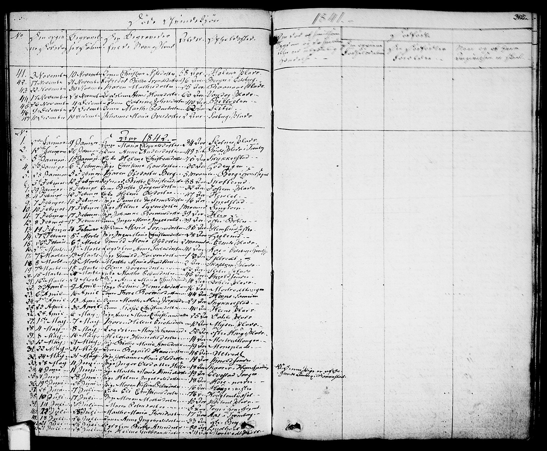 Eidsberg prestekontor Kirkebøker, SAO/A-10905/F/Fa/L0008: Parish register (official) no. I 8, 1832-1848, p. 312