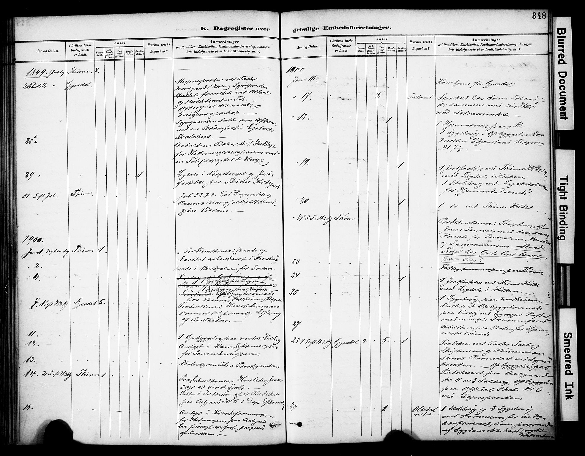 Lye sokneprestkontor, AV/SAST-A-101794/001/30BA/L0011: Parish register (official) no. A 9, 1893-1903, p. 348