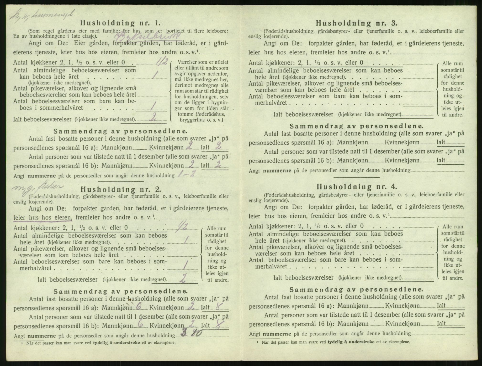 SAT, 1920 census for Aukra, 1920, p. 416