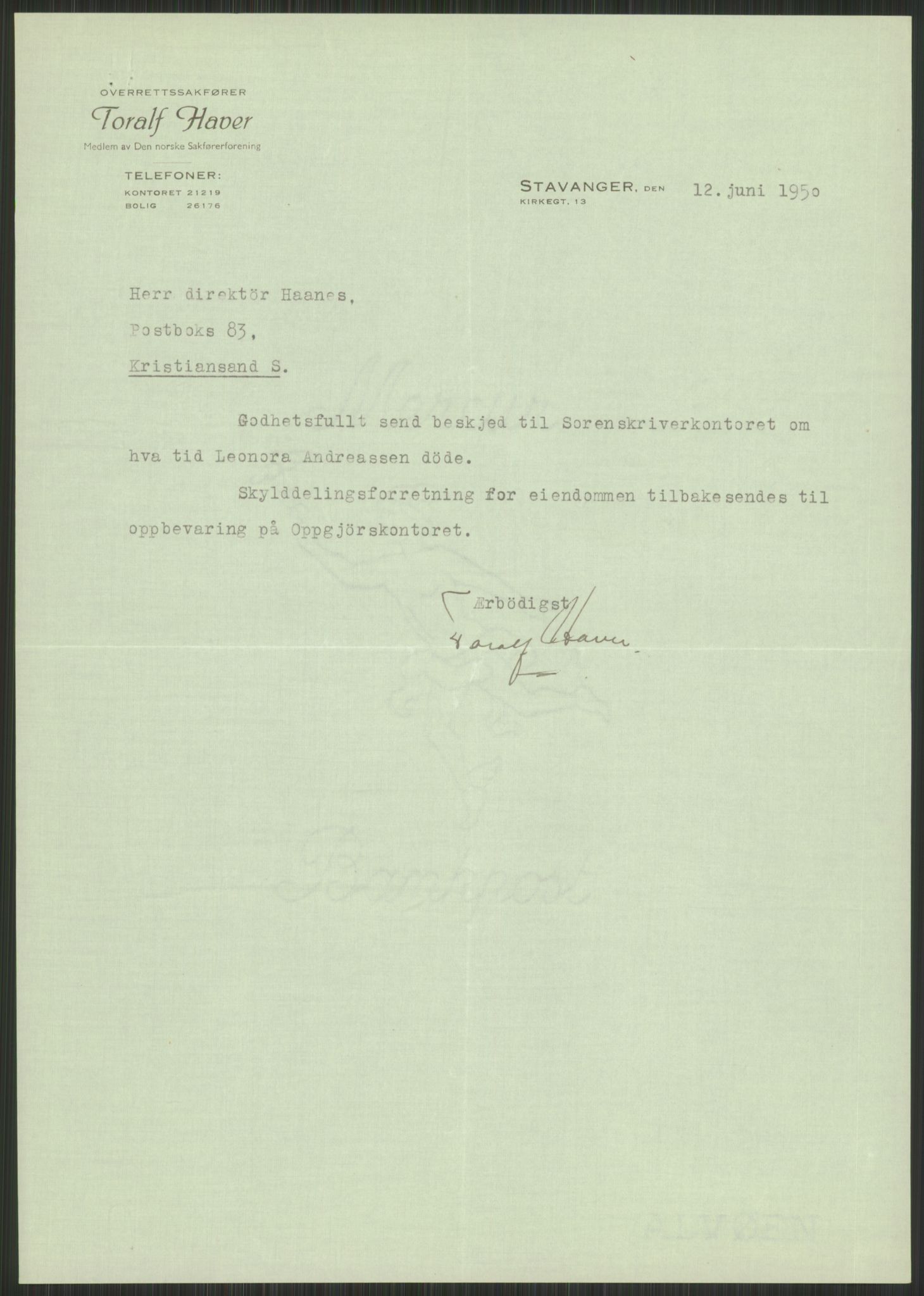 Forsvarsdepartementet, 10. kontor / Oppgjørskontoret, AV/RA-RAFA-1225/D/Db/L0182: Lista oppgjørskontor, 1942-1950, p. 31