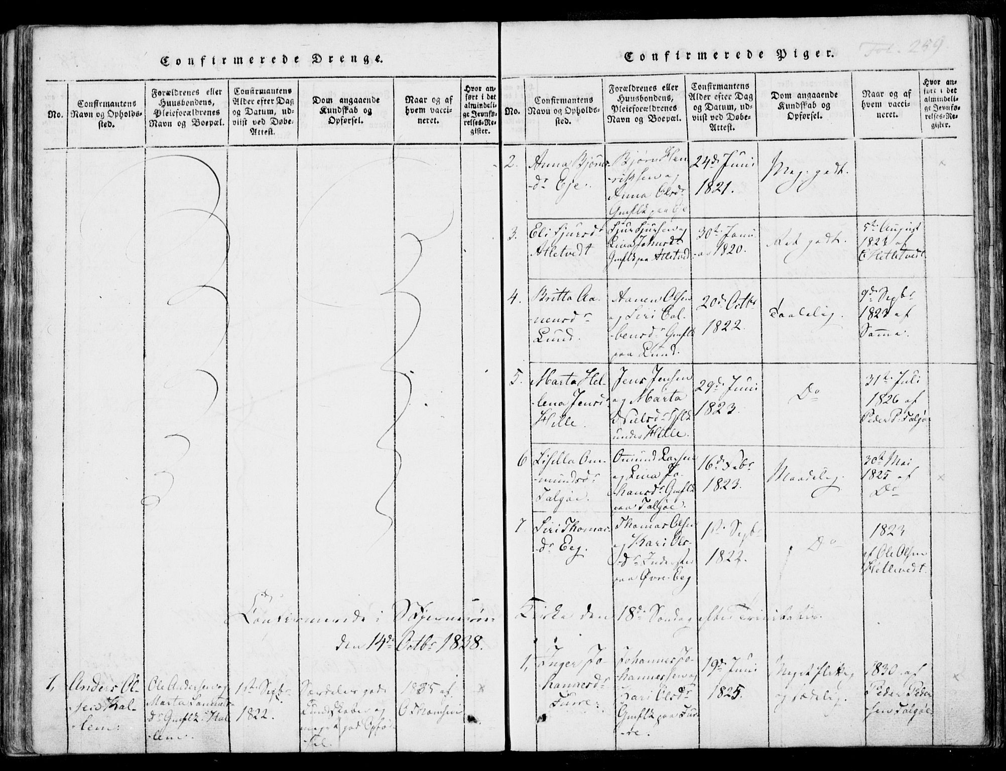 Nedstrand sokneprestkontor, AV/SAST-A-101841/01/IV: Parish register (official) no. A 7, 1816-1870