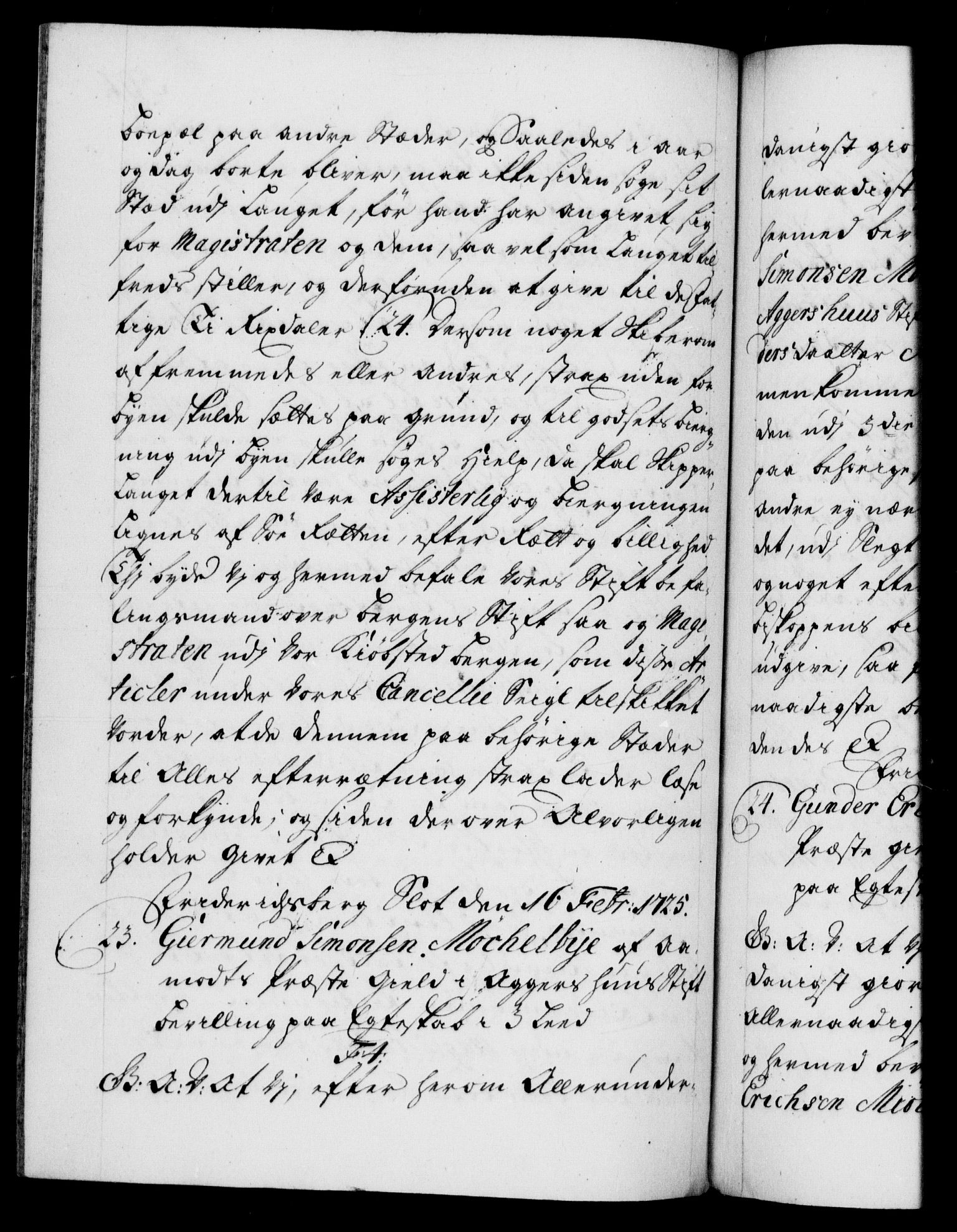 Danske Kanselli 1572-1799, AV/RA-EA-3023/F/Fc/Fca/Fcaa/L0024: Norske registre, 1723-1725, p. 507b