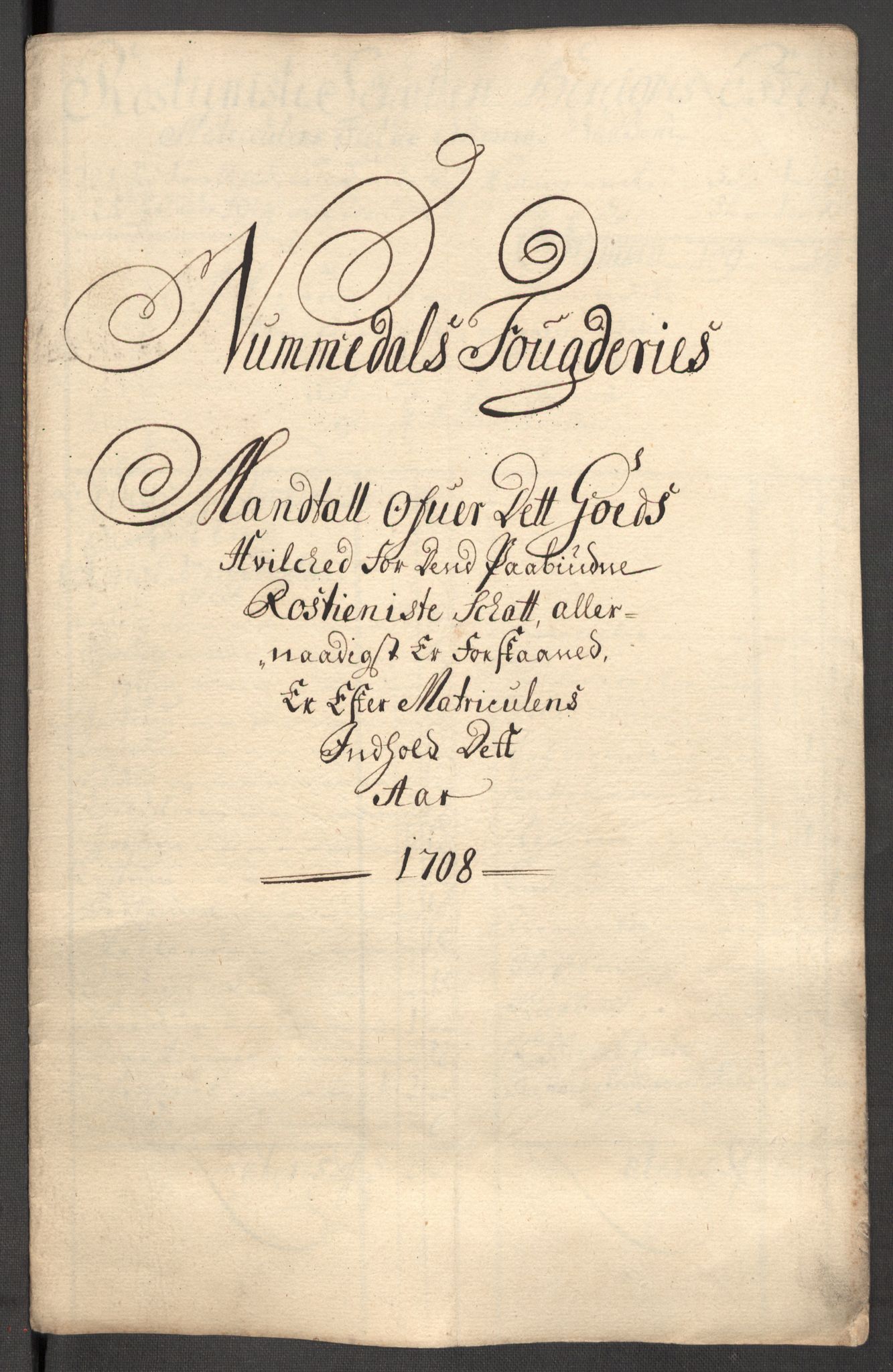Rentekammeret inntil 1814, Reviderte regnskaper, Fogderegnskap, RA/EA-4092/R64/L4430: Fogderegnskap Namdal, 1707-1708, p. 402