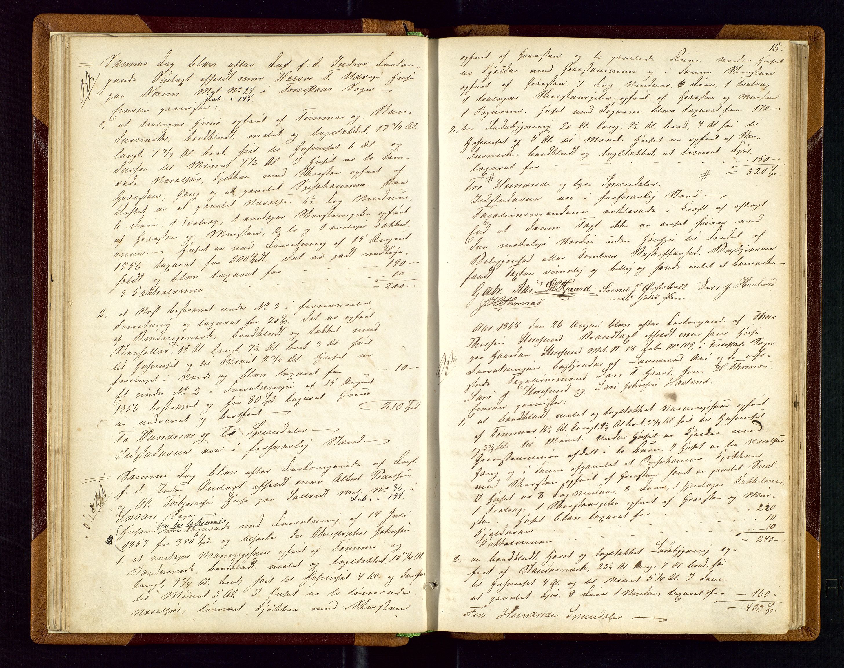 Torvestad lensmannskontor, AV/SAST-A-100307/1/Goa/L0001: "Brandtaxationsprotokol for Torvestad Thinglag", 1867-1883, p. 14b-15a